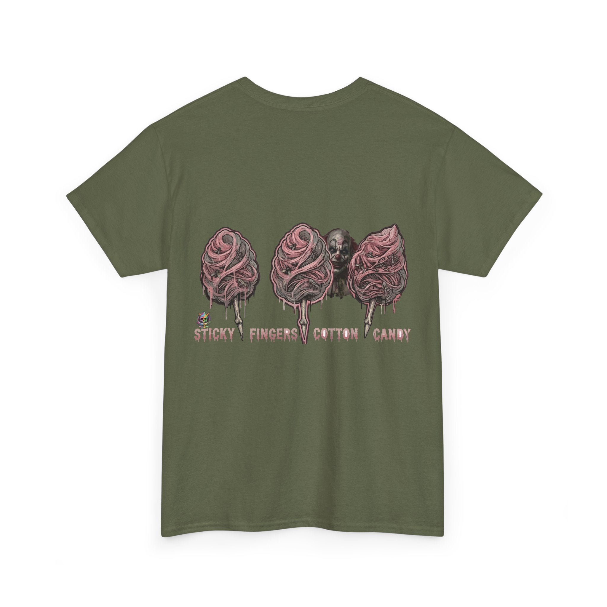 Cotton Candy Skullcream T Shirt — 'Sticky Fingers' Graphic T-Shirt
