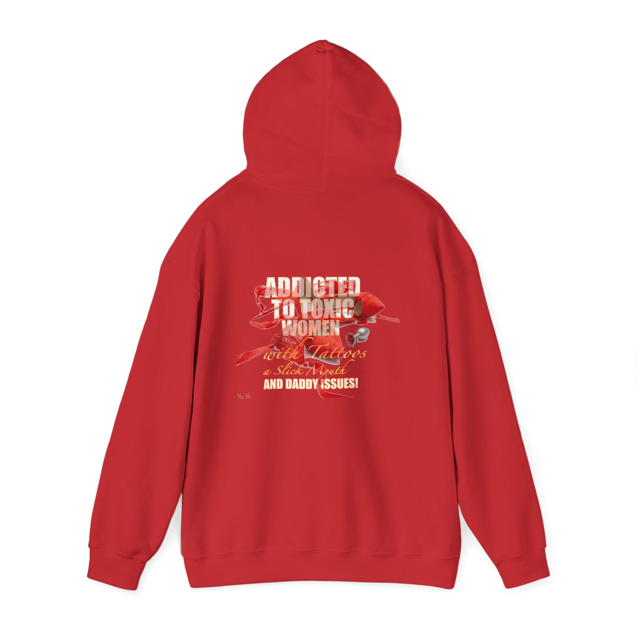 Addicted | Yes Sir Hoodie | Recovering Addict Graphic Hoodie