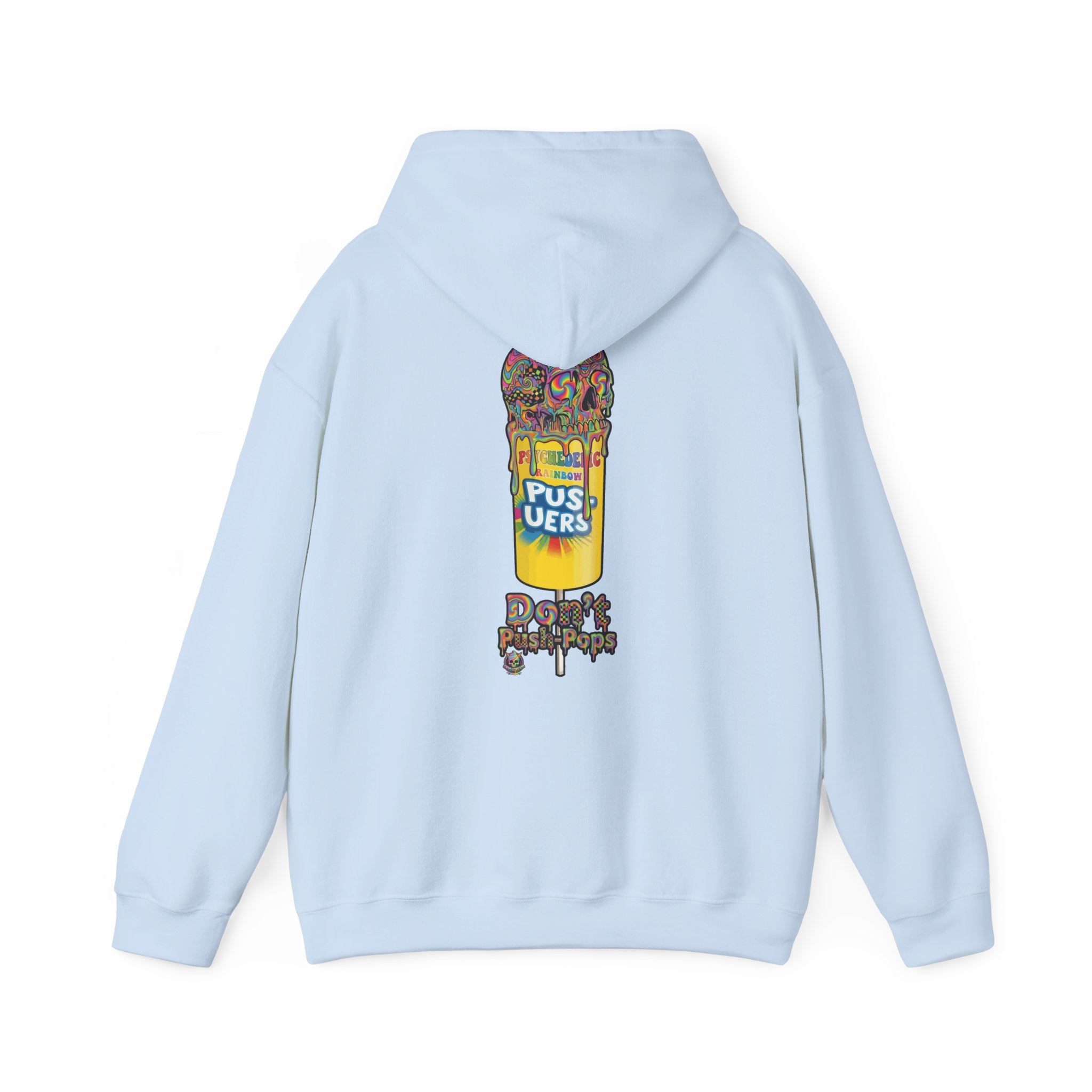 Skullcream-Don’t Push-Pops Hoodie | Dripping Skull Graphic