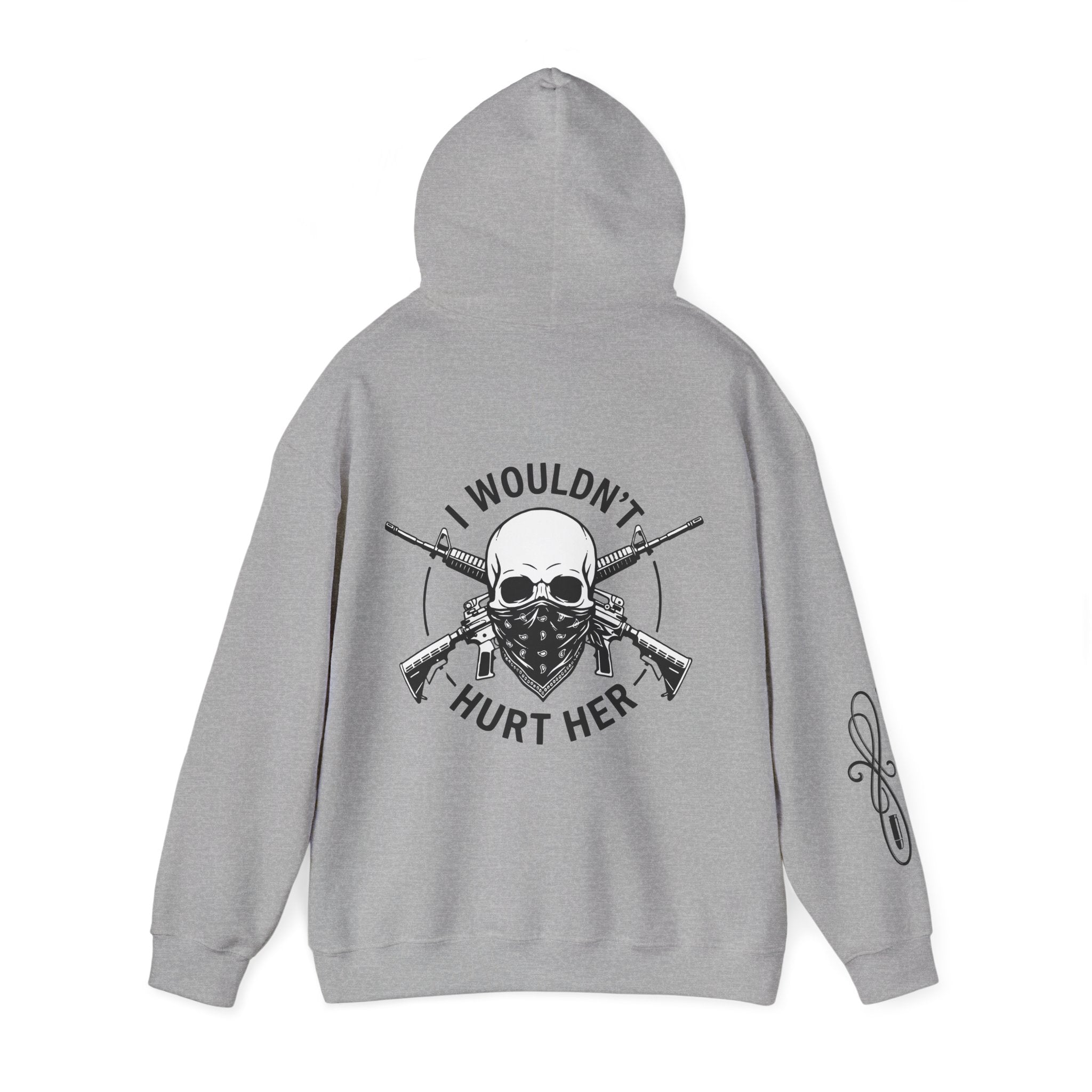 Protective Dad-Assault Rifles Hoodie | Here’s Your Warning | Black Font