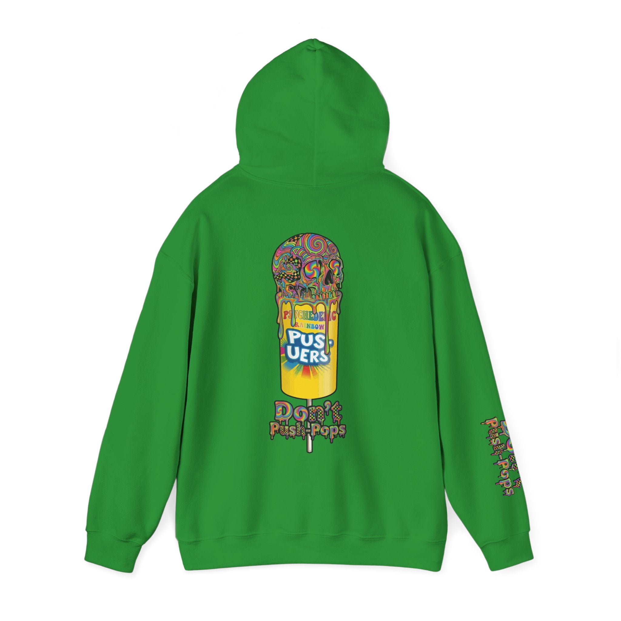Skullcream-Don’t Push-Pops Hoodie | Dripping Skull Graphic