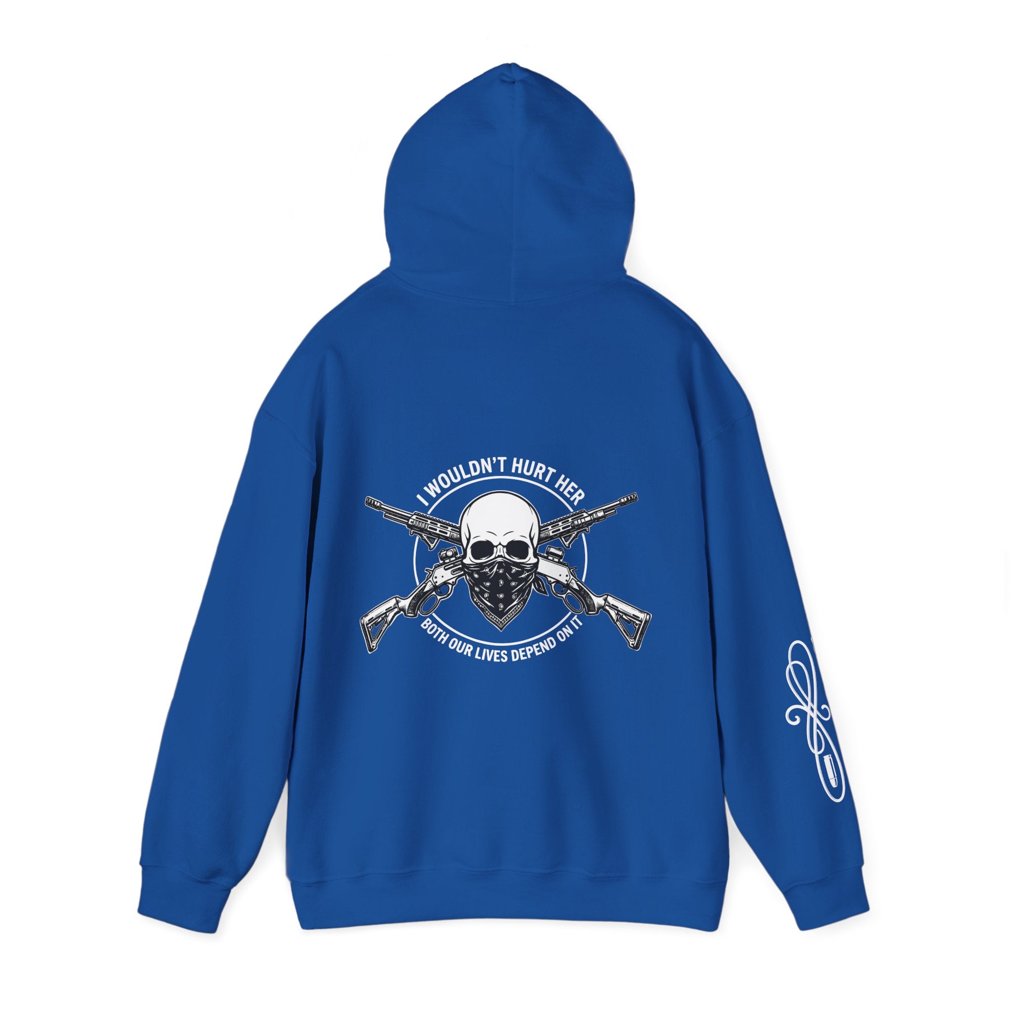 Protective Dad-Lever Actions Hoodie | Here’s Your Warning | White Font
