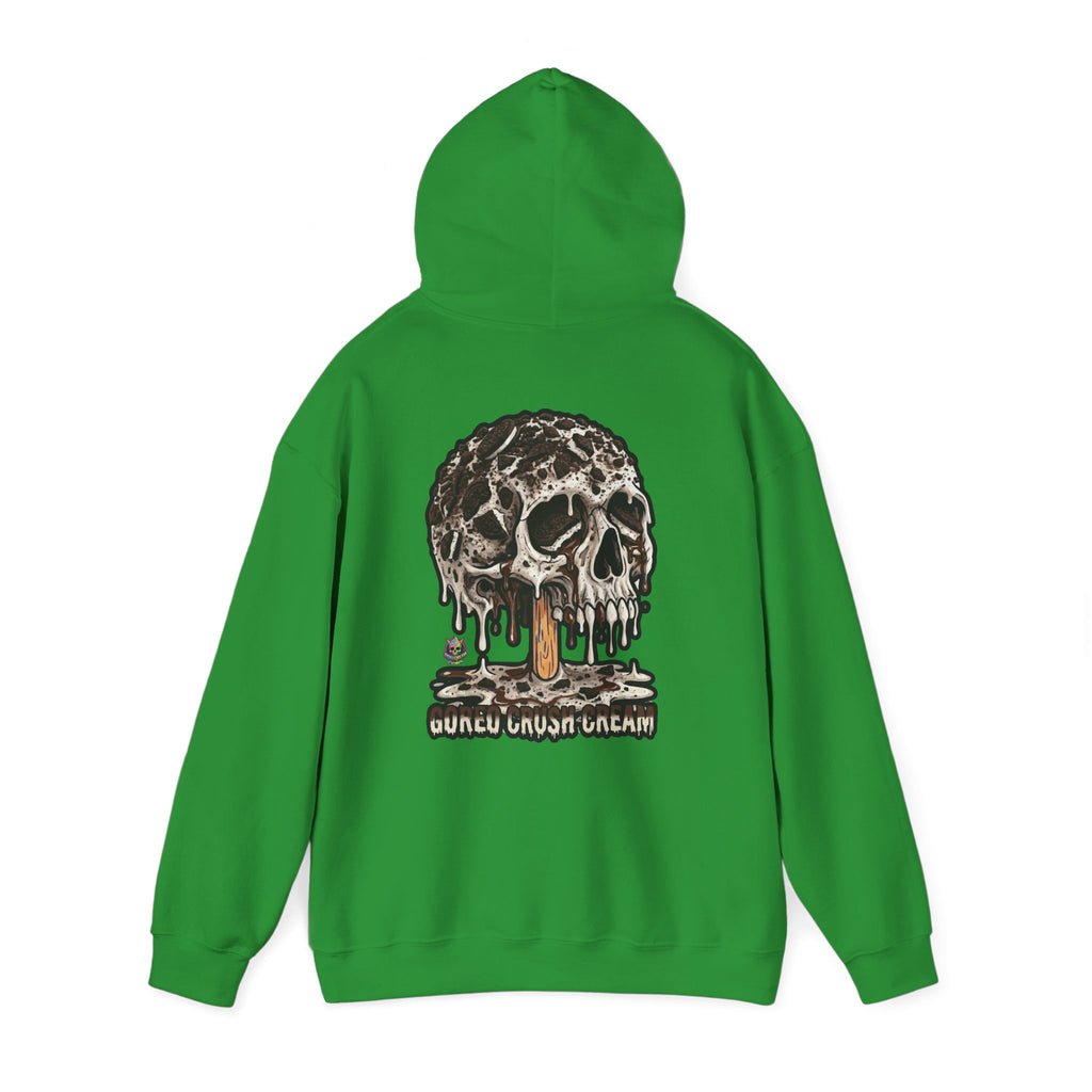 Skullcream-Goreo Crush Cream Hoodie | Dripping Skull Graphic