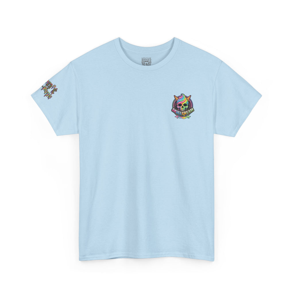 Skullcream-Don’t Push-Pops T-Shirt | Colorful Drip Graphic Tee