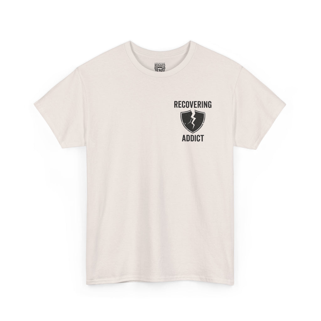 Addicted | Yes Sir T Shirt | Recovering Addict Green Graphic T Shirt