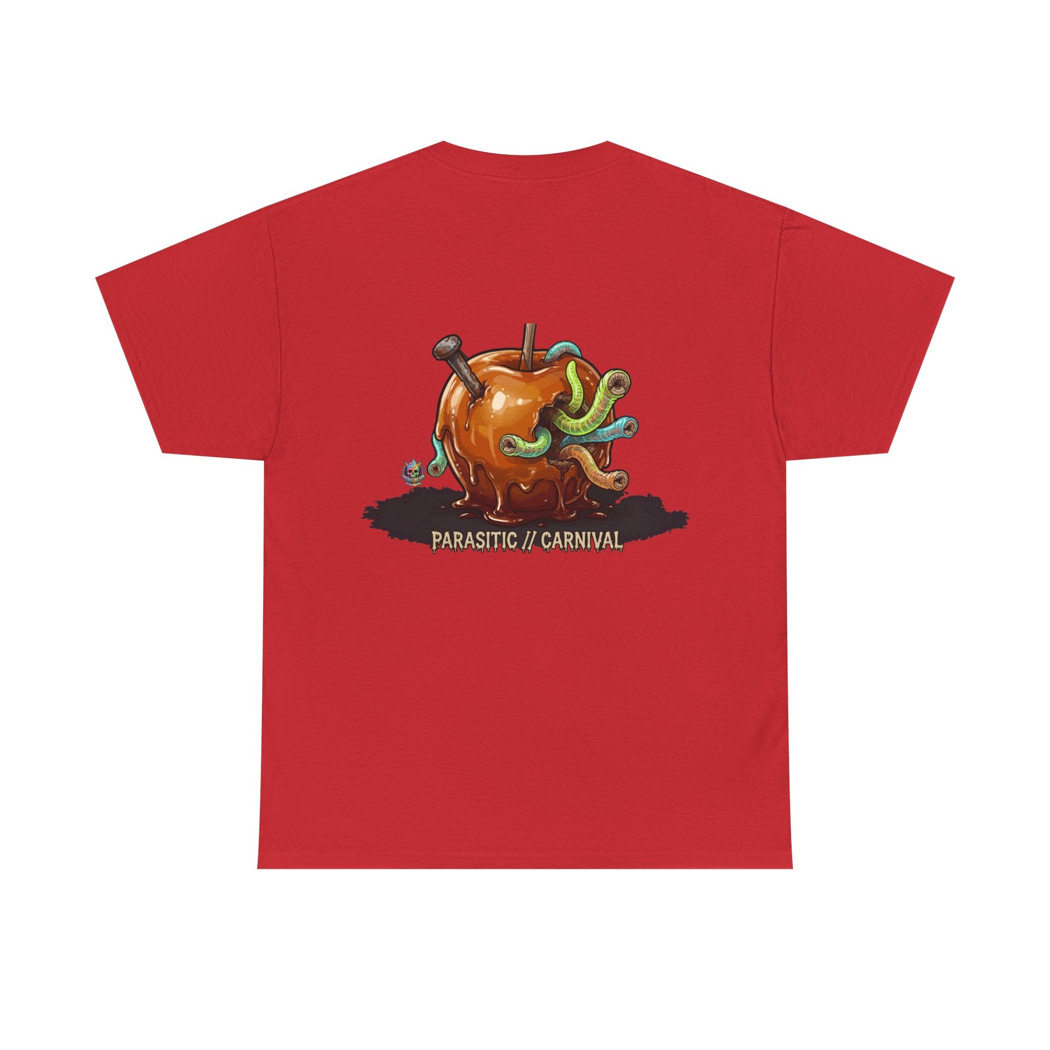 Skullcream Carnival Caramel Apple - Spooky Candy Apple Graphic T-Shirt