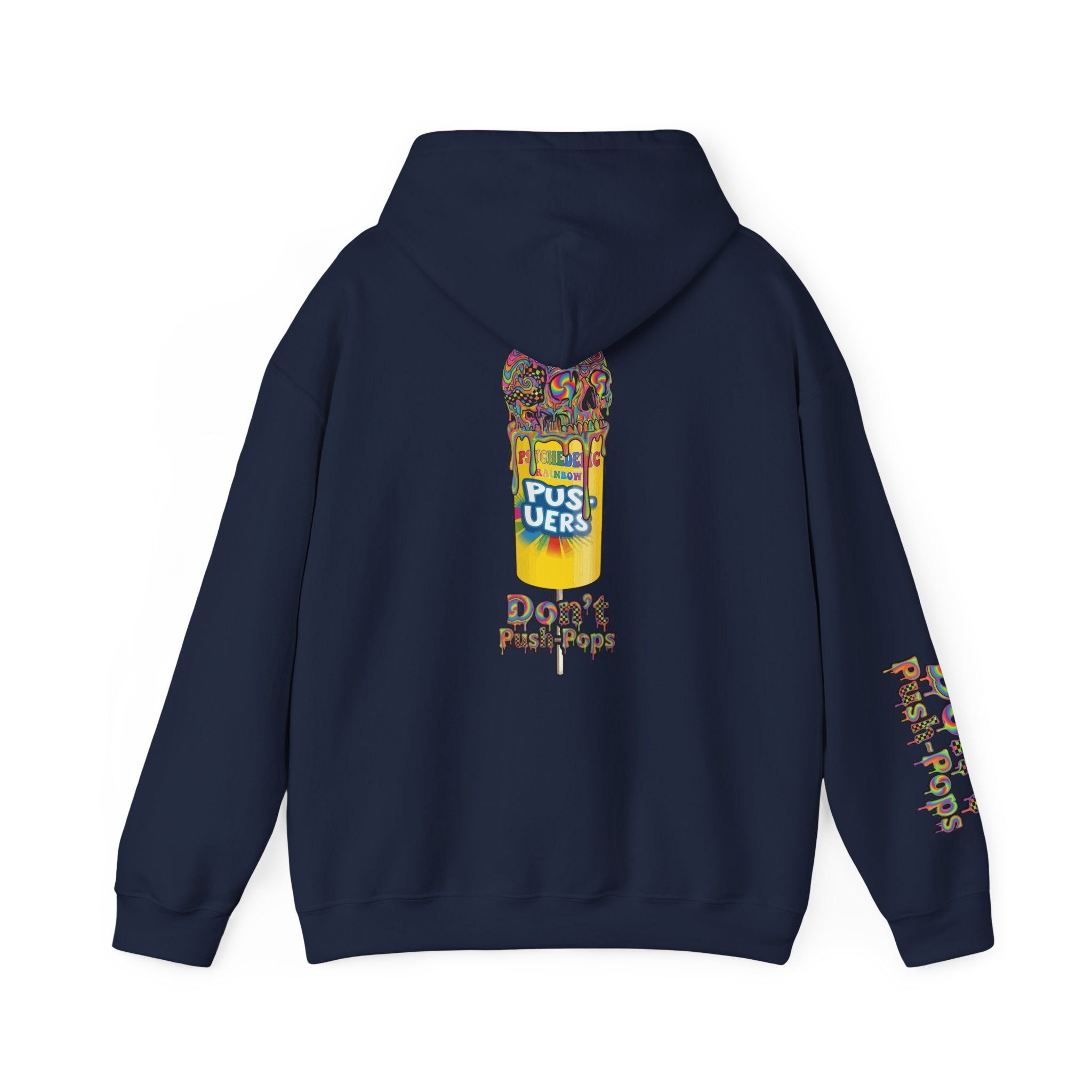 Skullcream-Don’t Push-Pops Hoodie | Dripping Skull Graphic