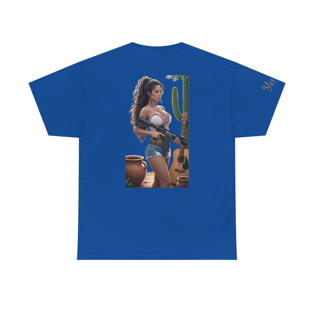 Nice Guitar-Yes Sir T-Shirt | Parental Advisory for the Bearded