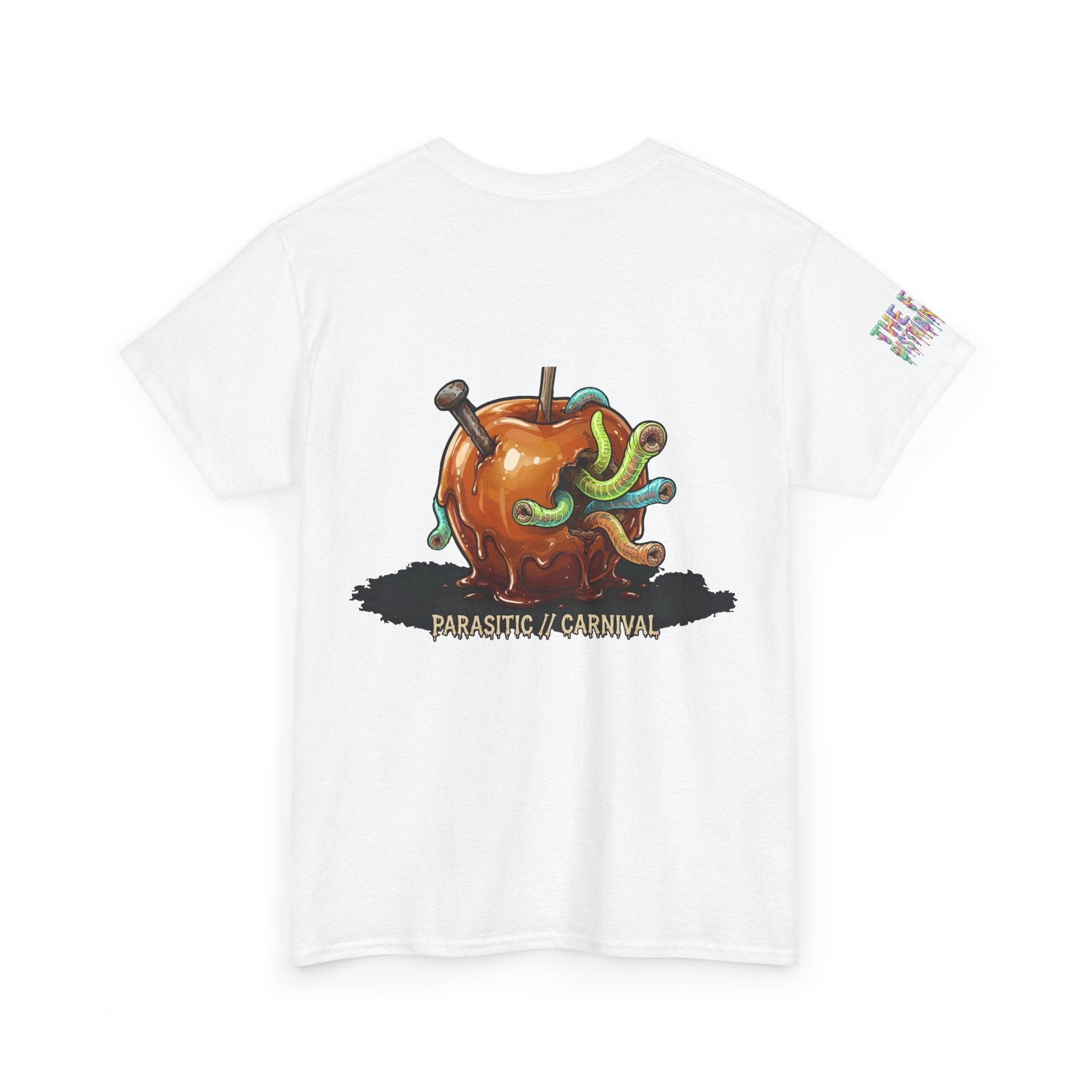 Skullcream Carnival Caramel Apple - Spooky Candy Apple Graphic T-Shirt