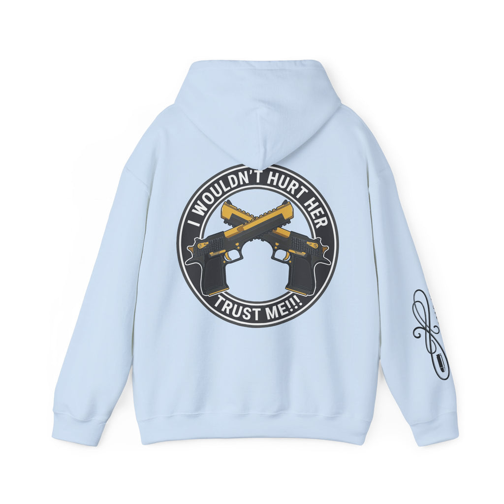 Protective Dad-Pistols Hoodie | Here’s Your Warning | Black Font