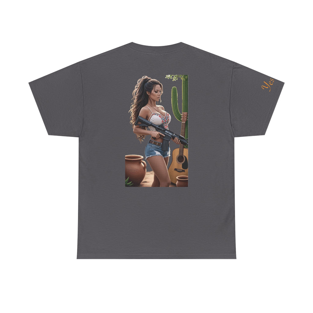 Nice Guitar-Yes Sir T-Shirt | Parental Advisory for the Bearded