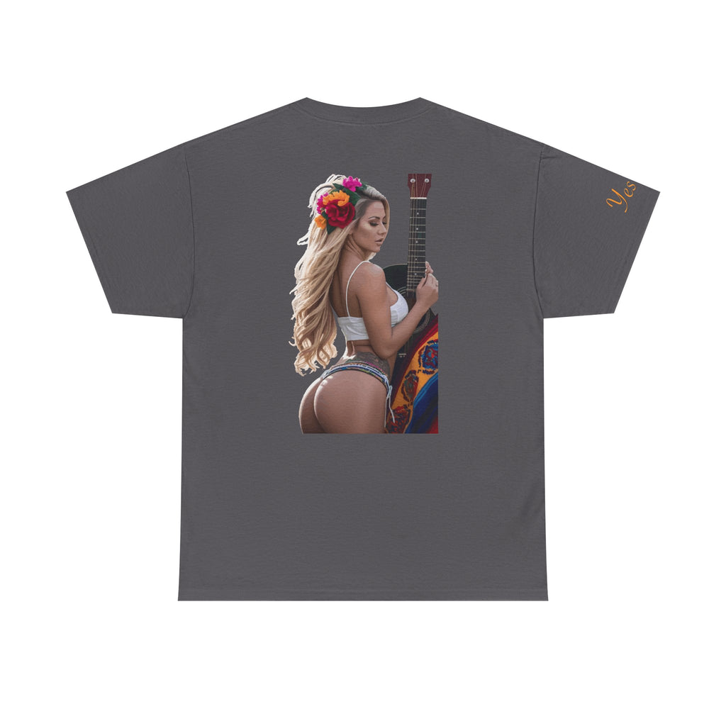 Pretty Flowers-Yes Sir T-Shirt | Parental Advisory  for the Bearded