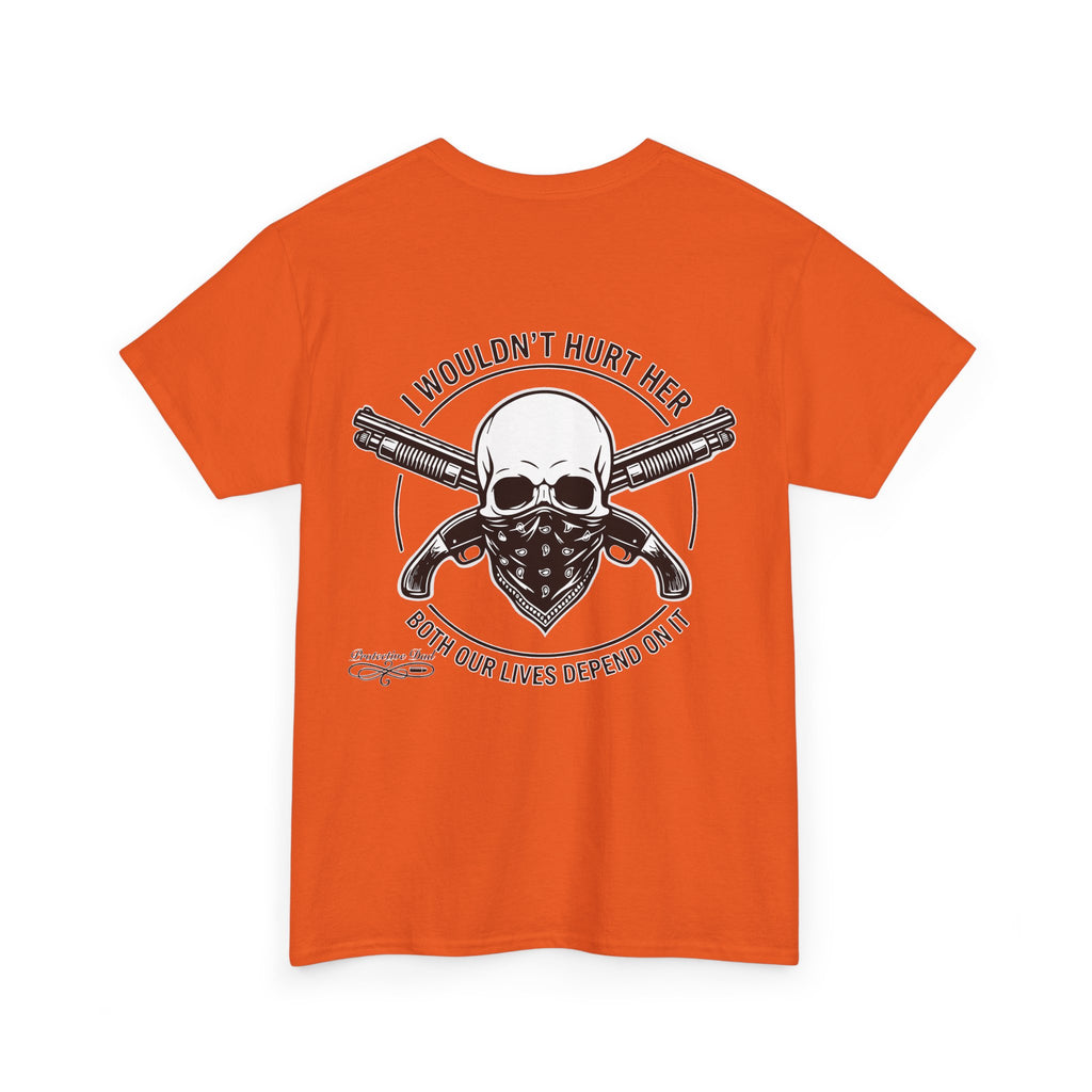 Protective Dad Sawed Off Shotguns T-Shirt | Here’s Your Warning