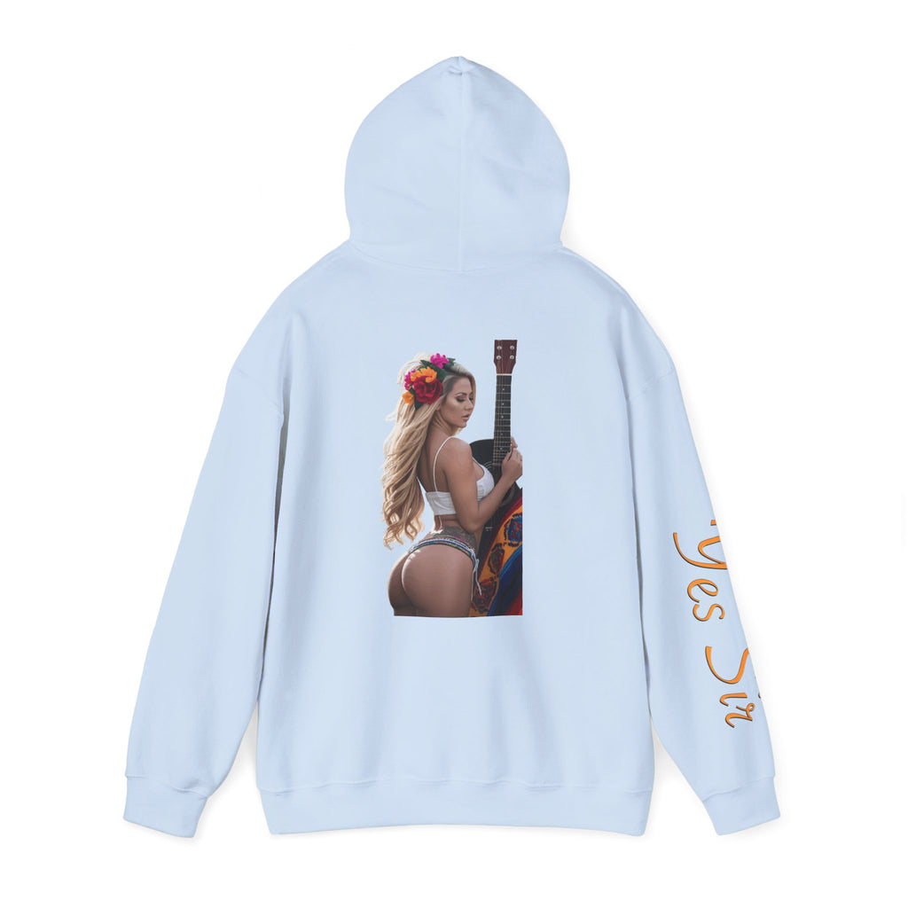 Pretty Flowers Yes Sir Hoodie | Parental Advisory  for the Bearded