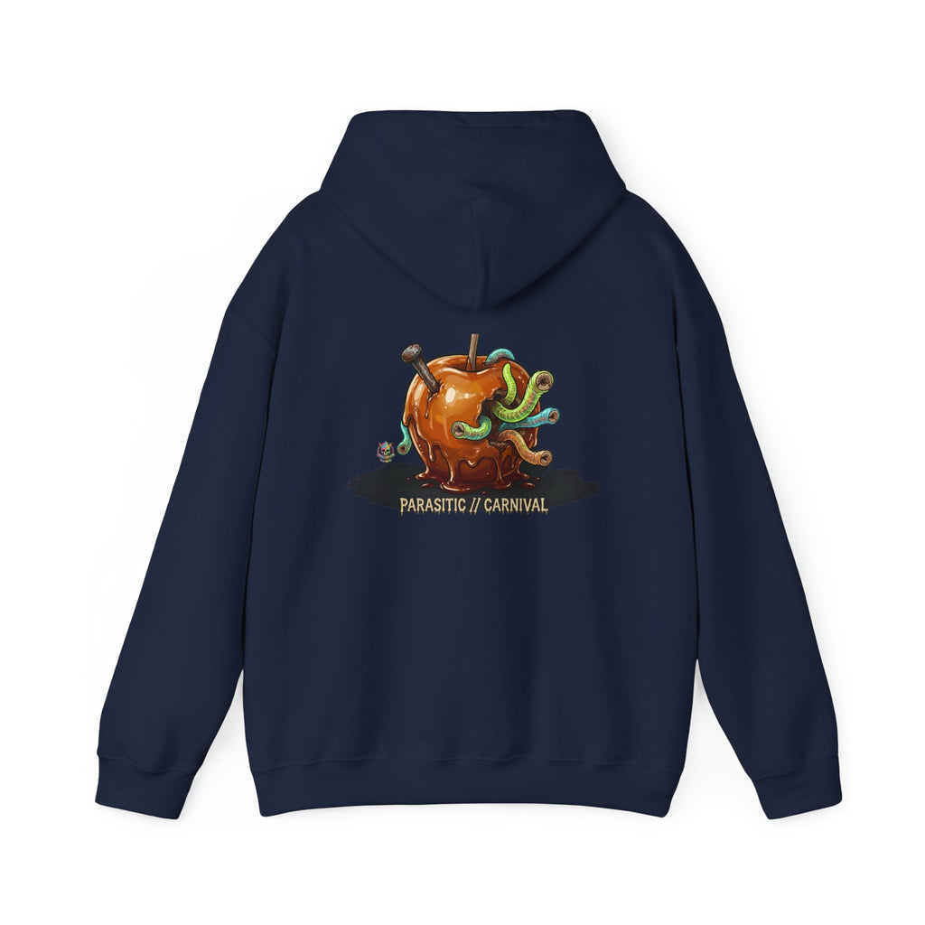 Skullcream Creepy Candy Apple Hoodie — 'Parasitic Carnival' Graphic Pullover