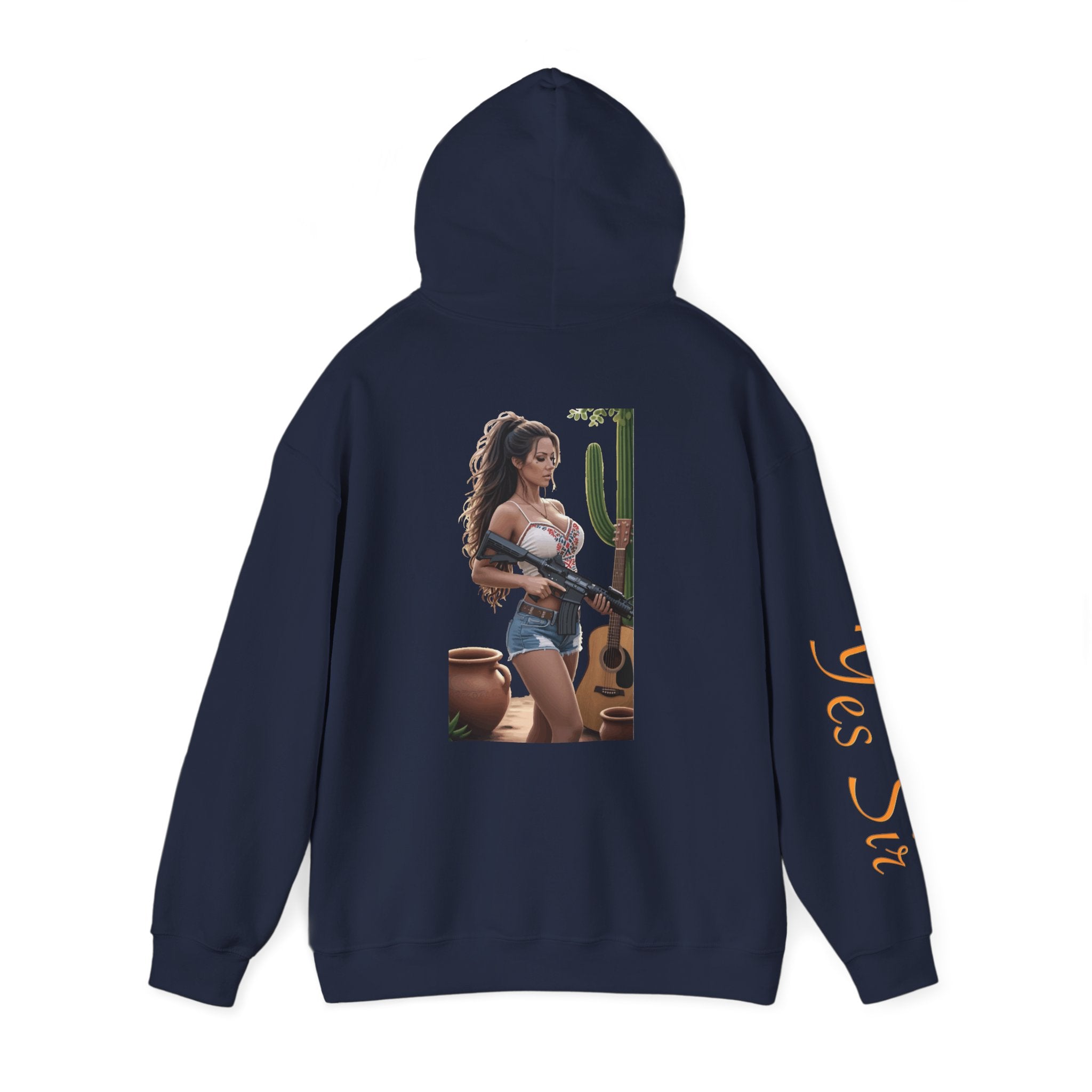 Nice Guitar- Yes Sir Hoodie | Parental Advisory  for the Bearded