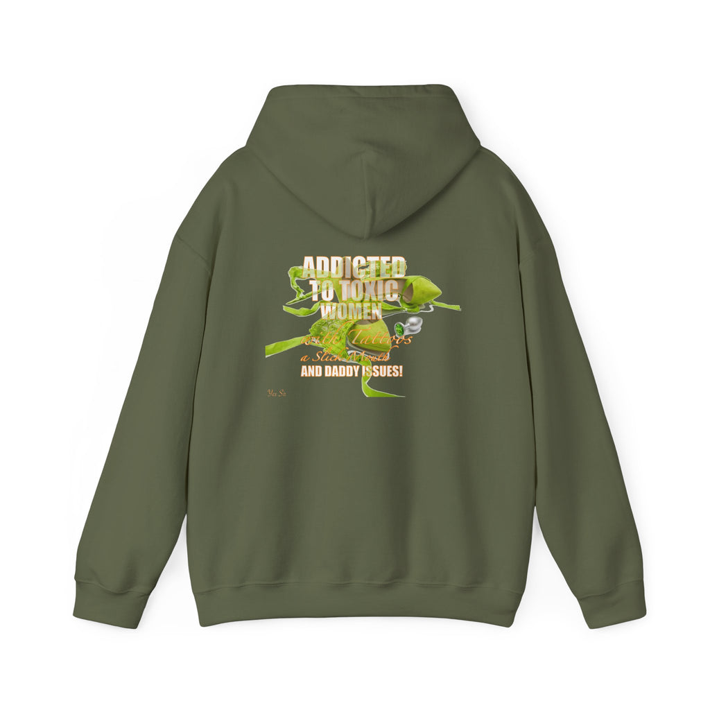Addicted | Yes Sir Hoodie | Recovering Addict Graphic Hoodie