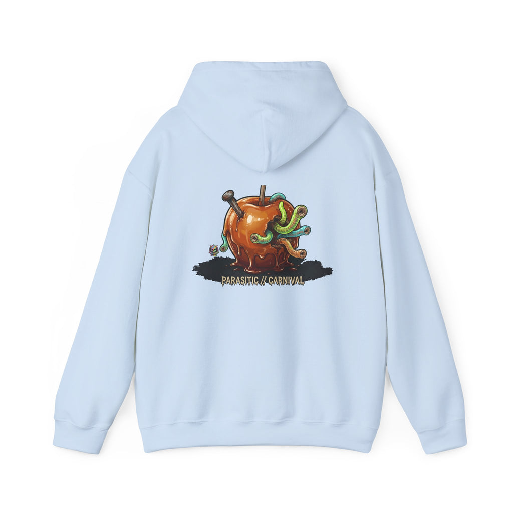 Skullcream Creepy Candy Apple Hoodie — 'Parasitic Carnival' Graphic Pullover