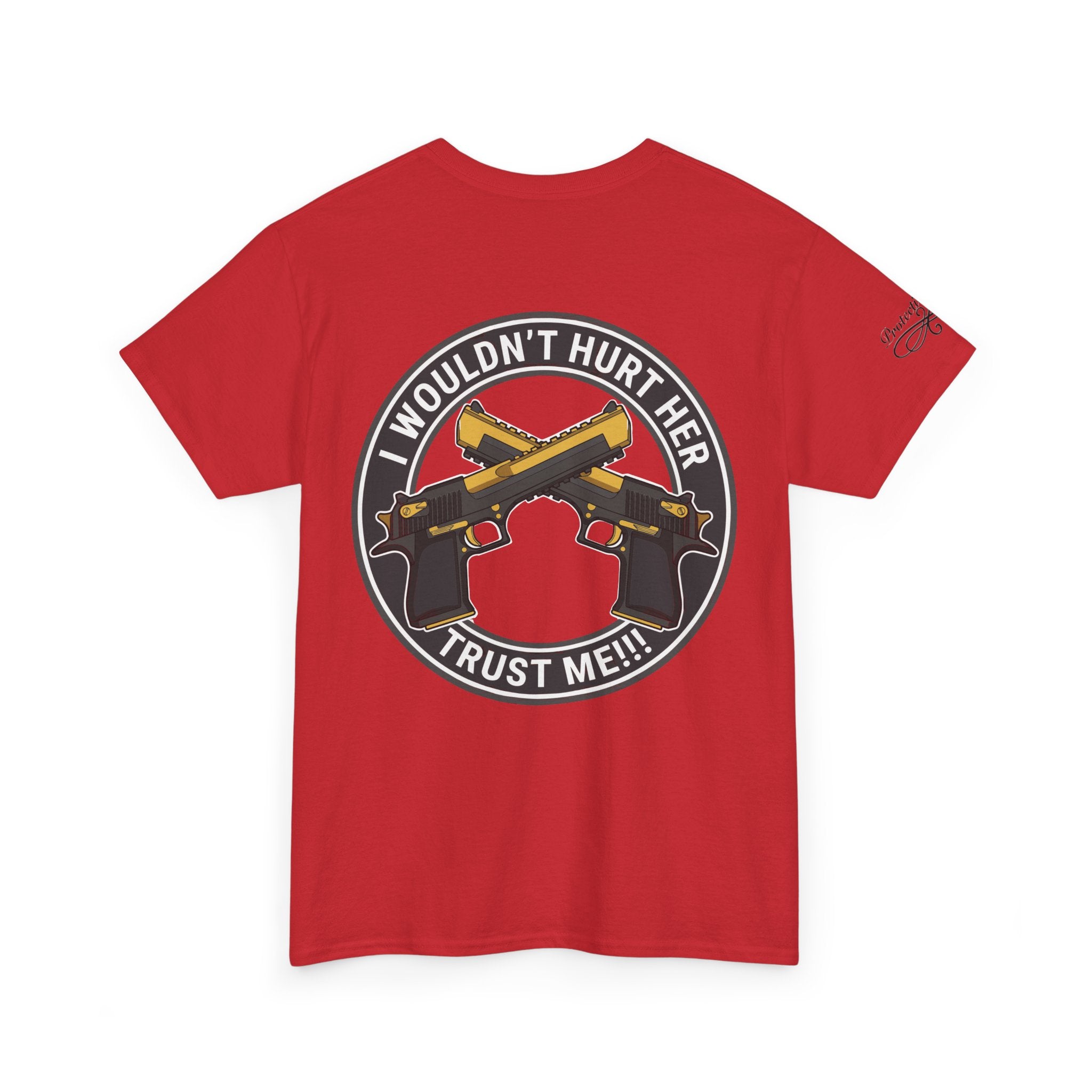 Protective Dad Pistols T-Shirt | Here’s Your Warning