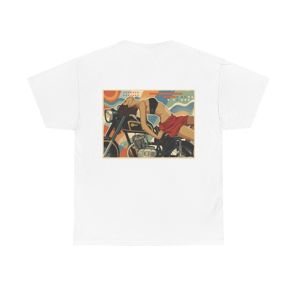 Yes Sir-Pin Up Biker T-Shirt | Parental Advisory  for the Bearded