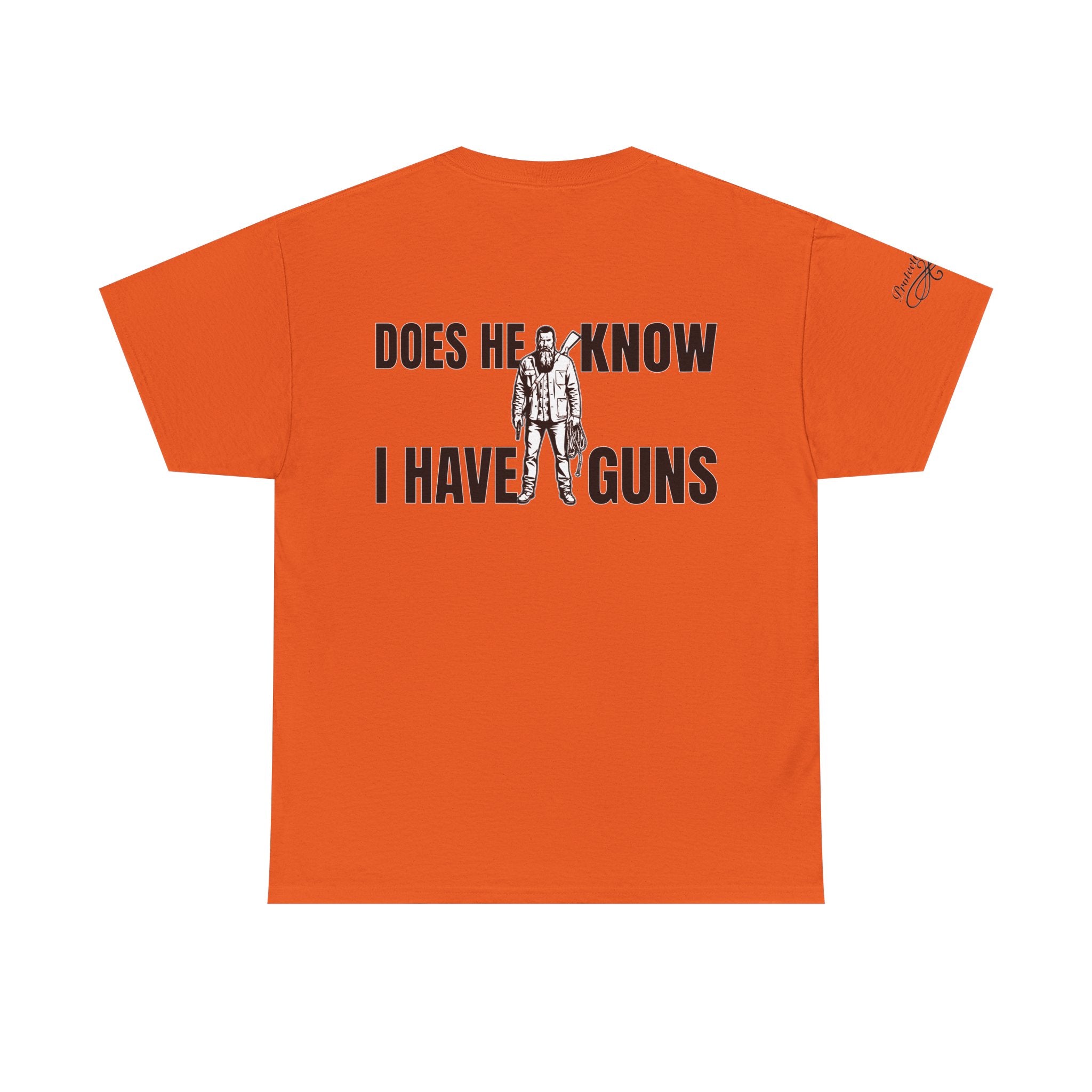 Protective Dad Does He Know T-Shirt| Here’s Your Warning