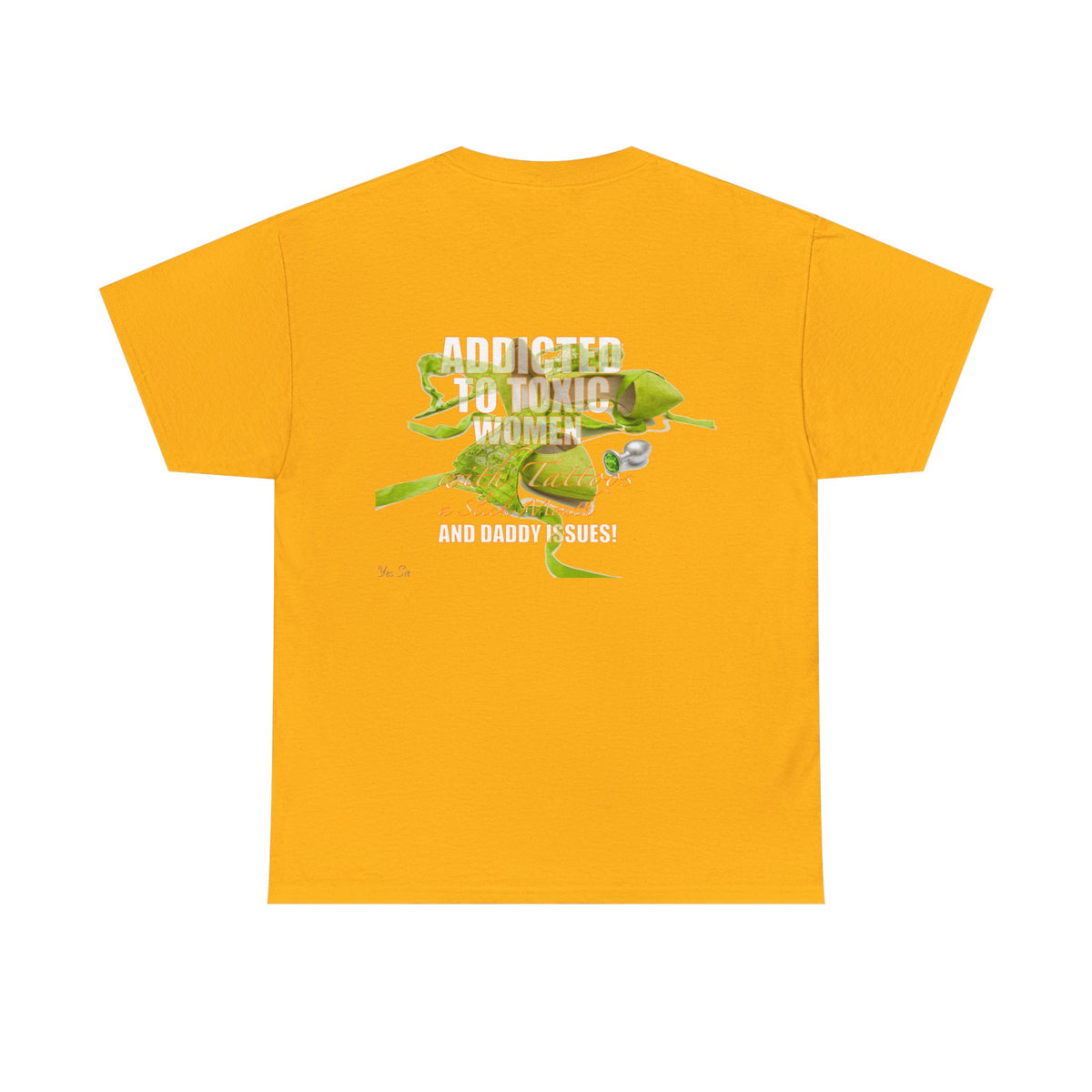 Addicted | Yes Sir T Shirt | Recovering Addict Green Graphic T Shirt