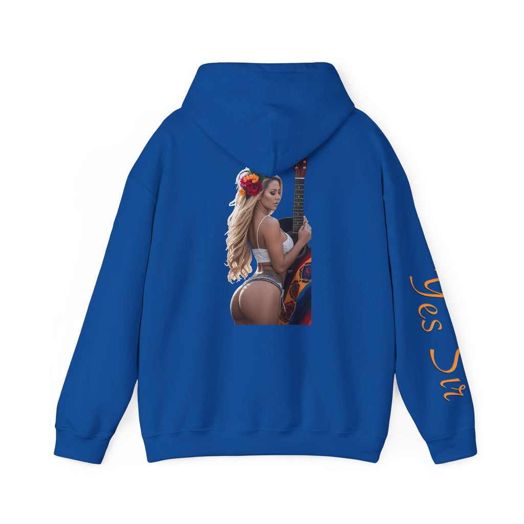 Pretty Flowers Yes Sir Hoodie | Parental Advisory  for the Bearded