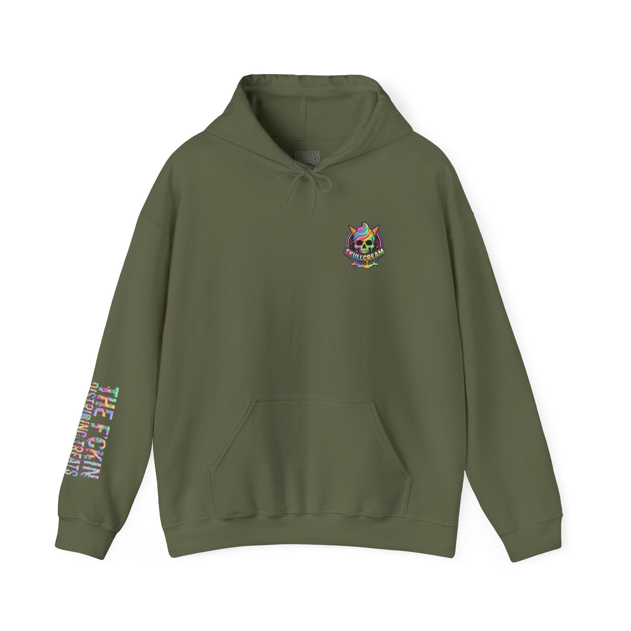 Cotton Candy Skullcream Hoodie — Sticky Fingers Band Graphic Pullover
