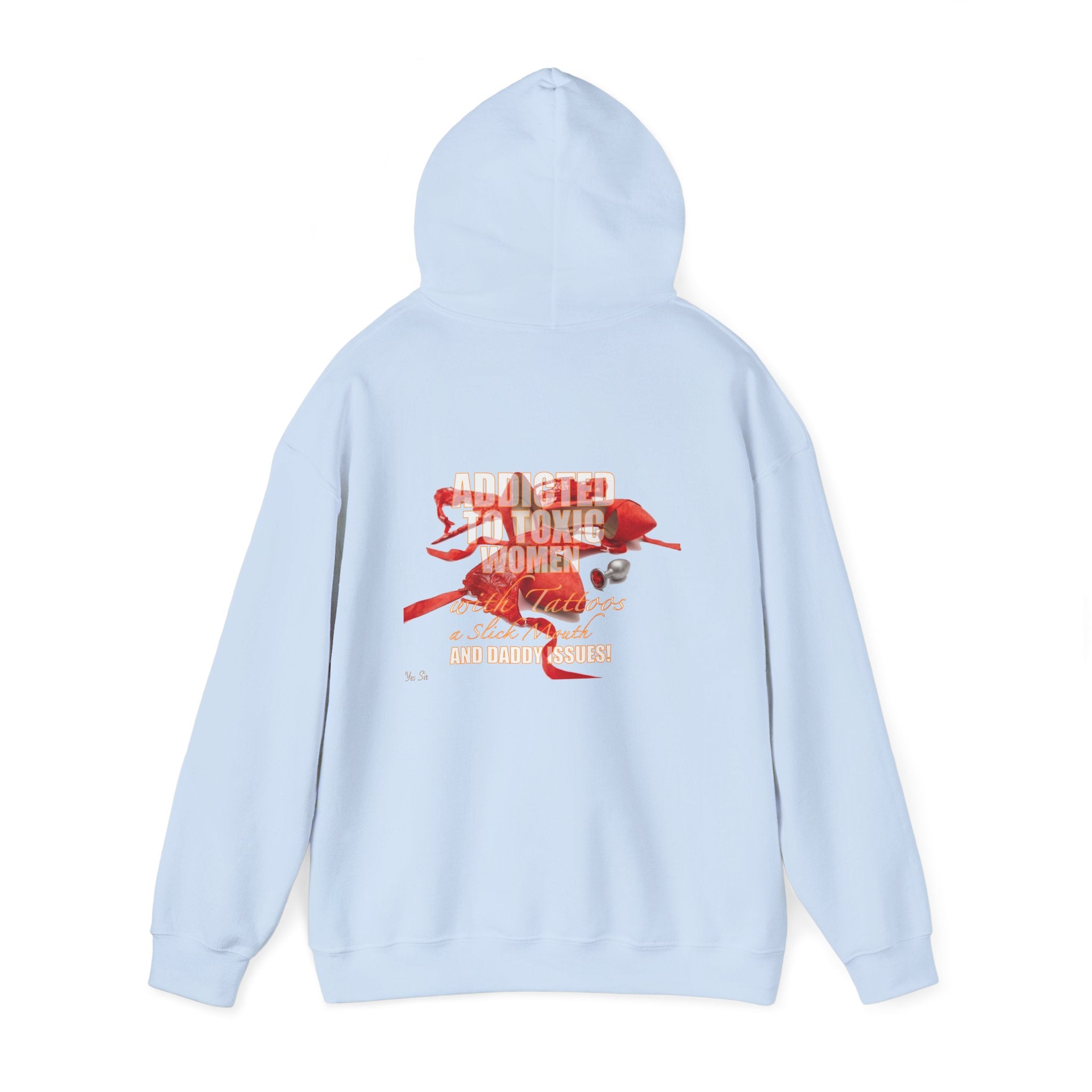 Addicted | Yes Sir Hoodie | Recovering Addict Graphic Hoodie