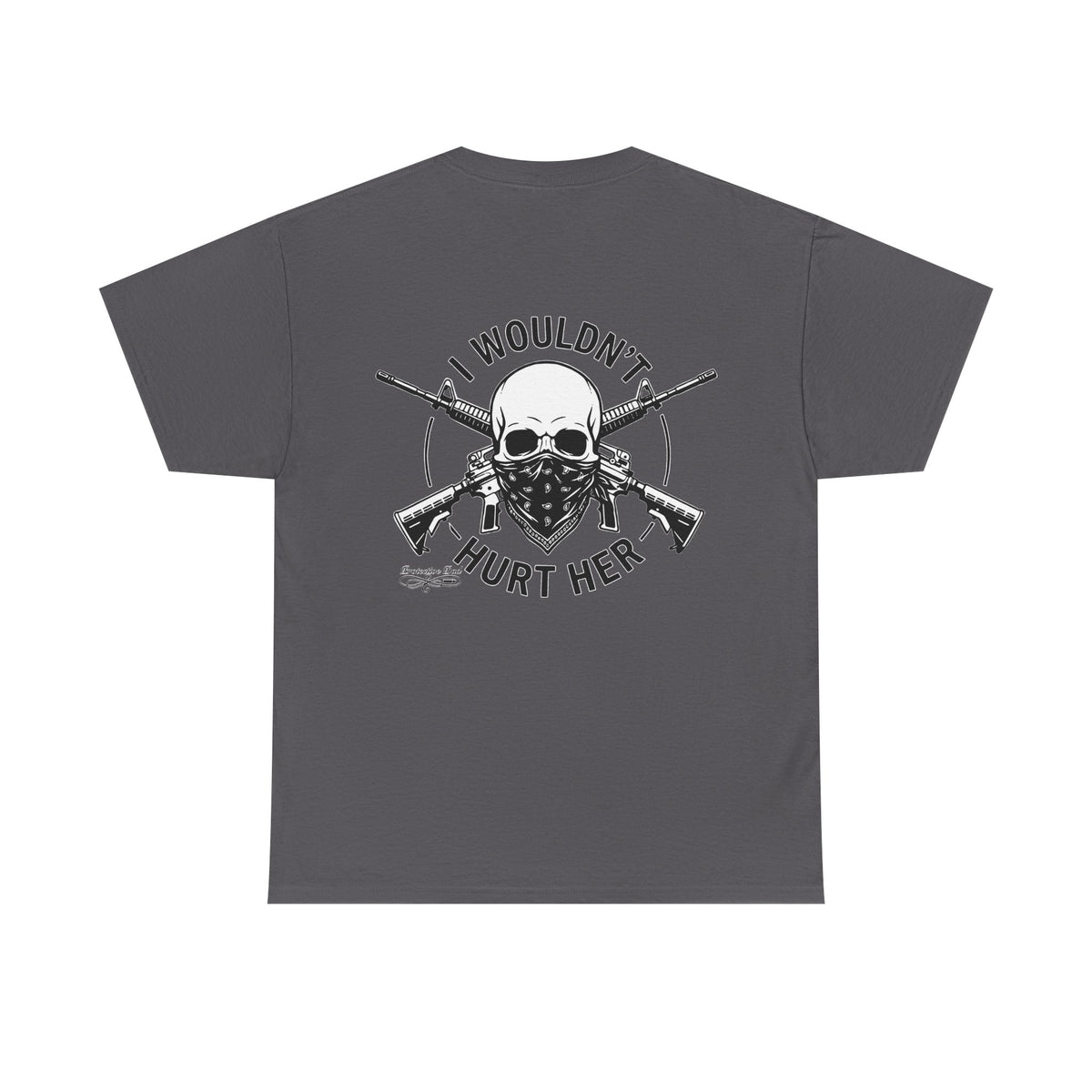 Protective Dad Assault Rifles T-Shirt | Here’s Your Warning