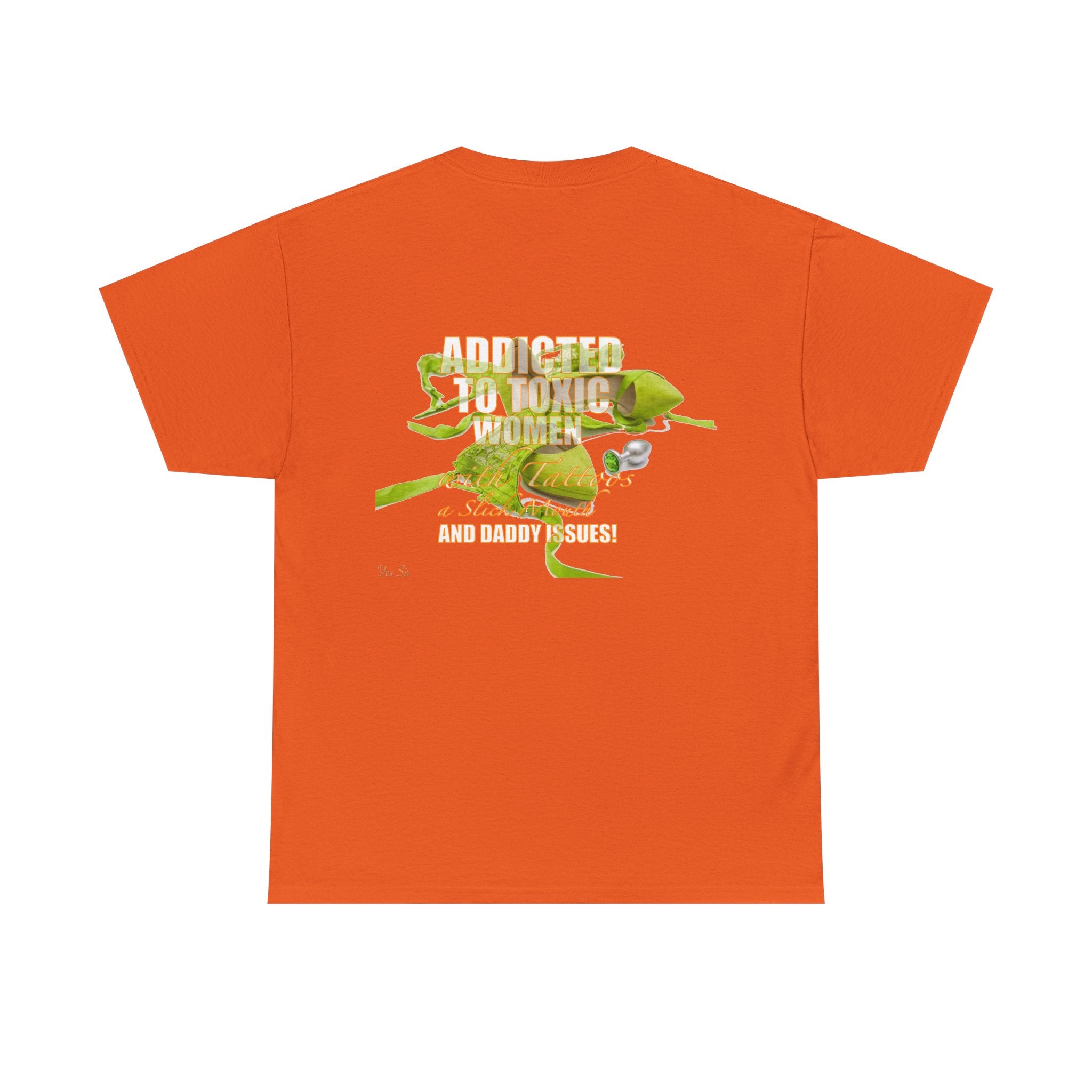 Addicted | Yes Sir T Shirt | Recovering Addict Green Graphic T Shirt
