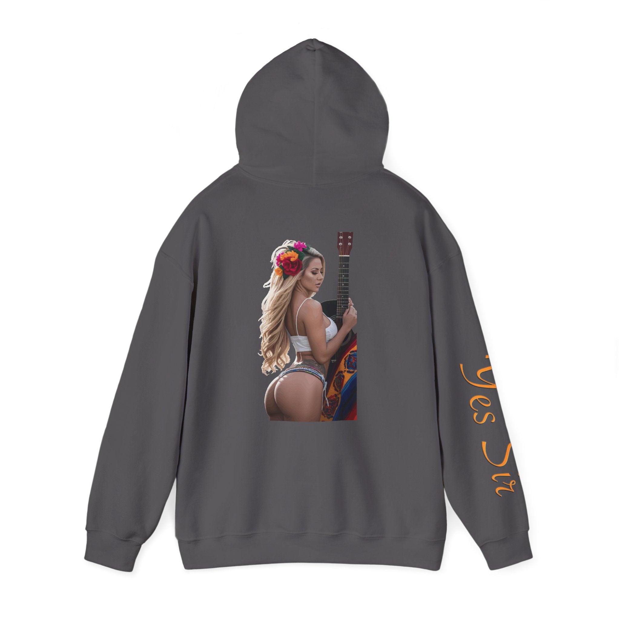 Pretty Flowers Yes Sir Hoodie | Parental Advisory  for the Bearded