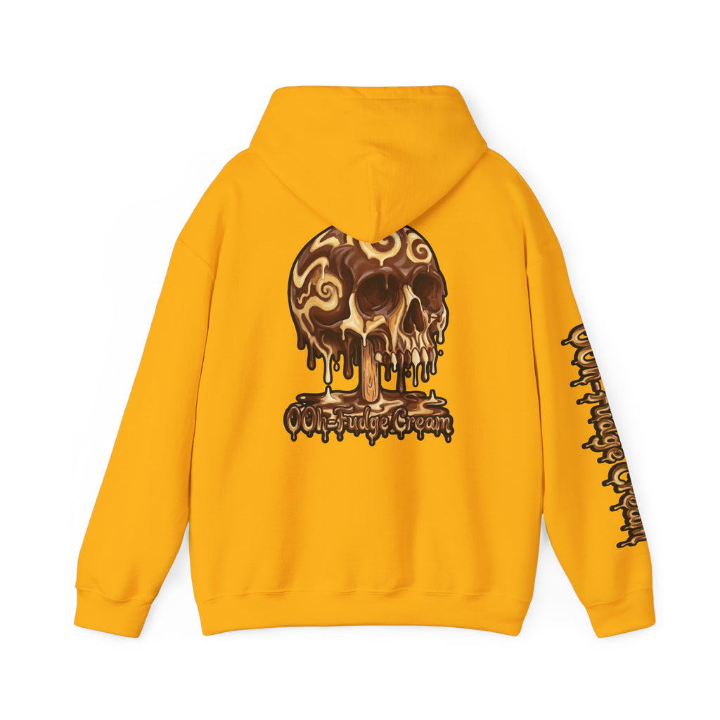 Skullcream-Ooh-Fudge Cream Hoodie | Dripping Skull Graphic