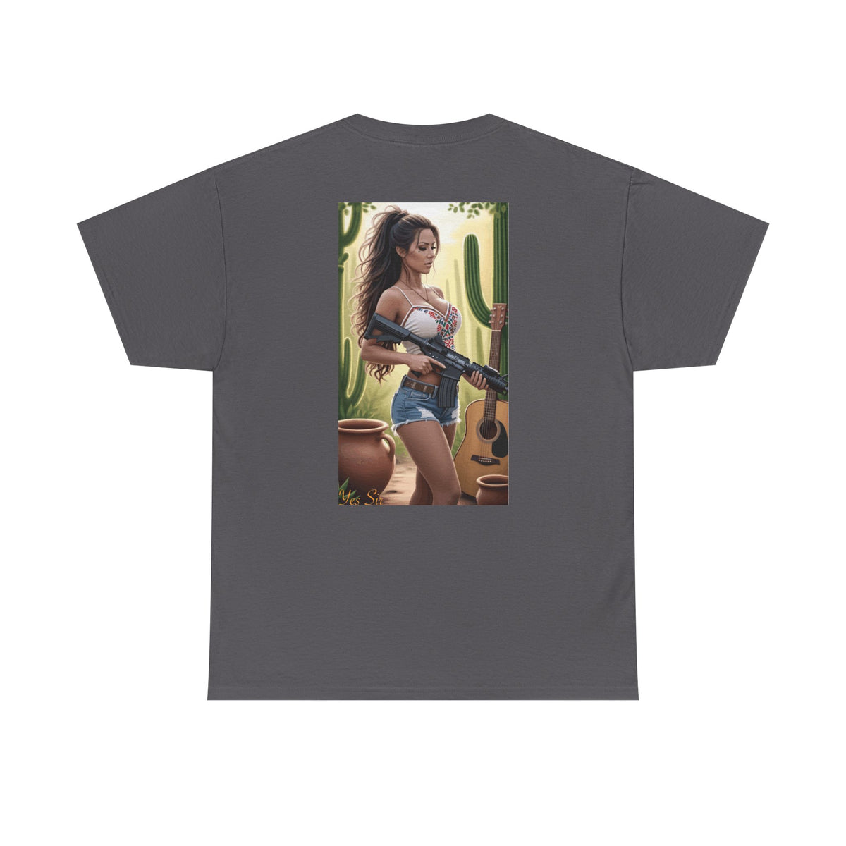 Nice Guitar-Yes Sir T-Shirt | Parental Advisory for the Bearded