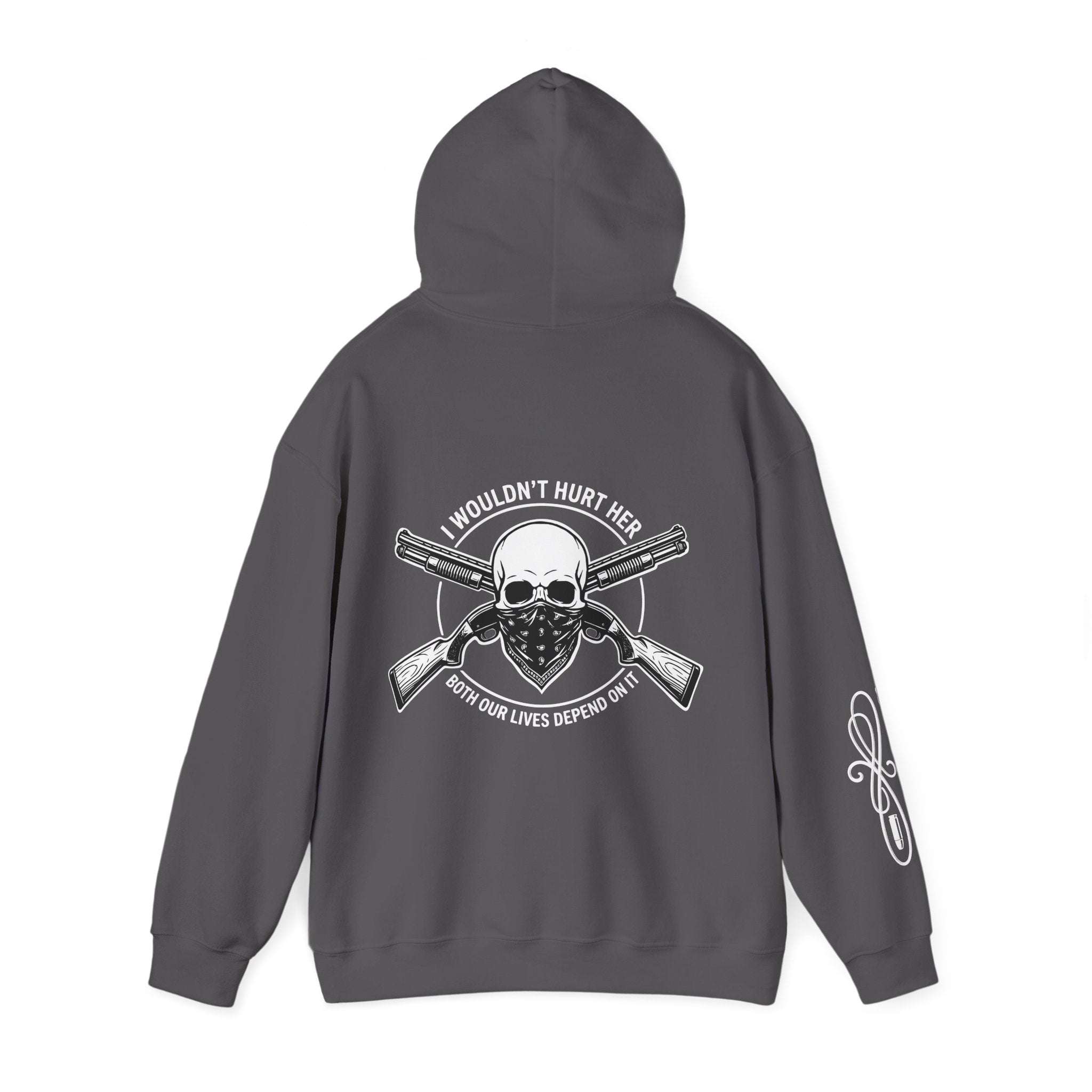 Protective Dad-Shotguns Hoodie | Here’s Your Warning | White Font