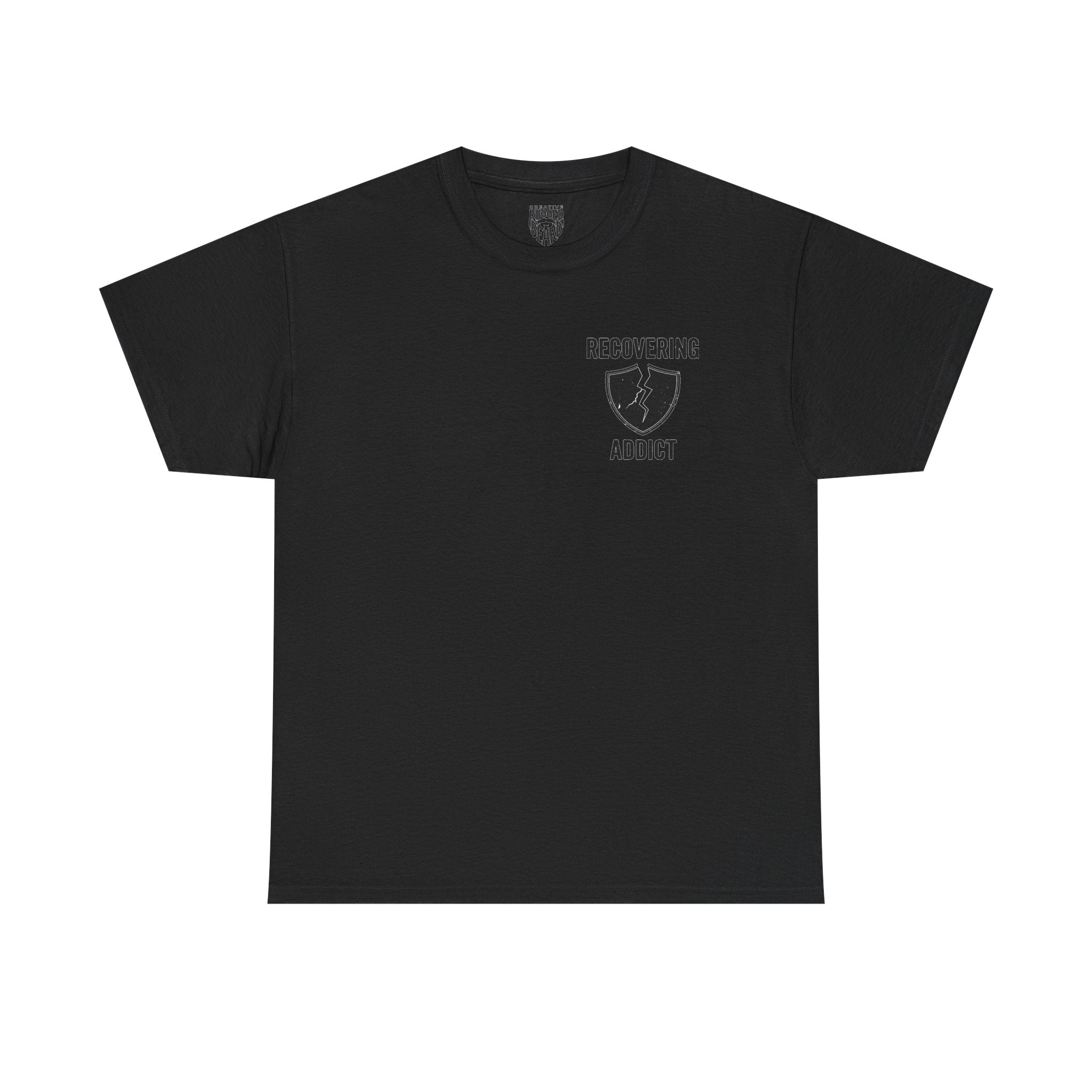 Addicted | Yes Sir T Shirt | Recovering Addict Green Graphic T Shirt