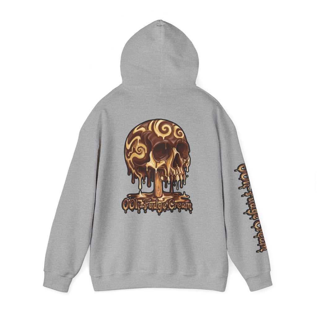 Skullcream-Ooh-Fudge Cream Hoodie | Dripping Skull Graphic