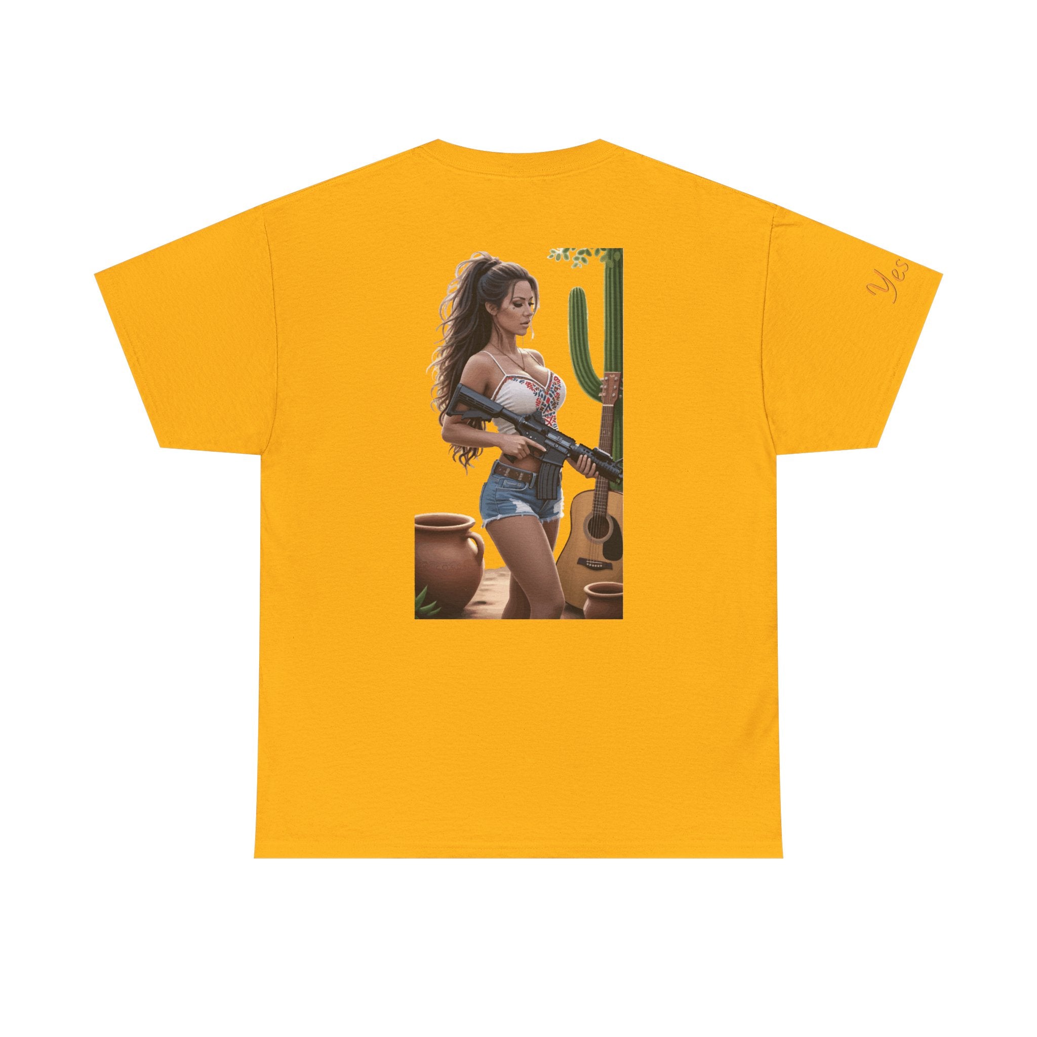 Nice Guitar-Yes Sir T-Shirt | Parental Advisory for the Bearded