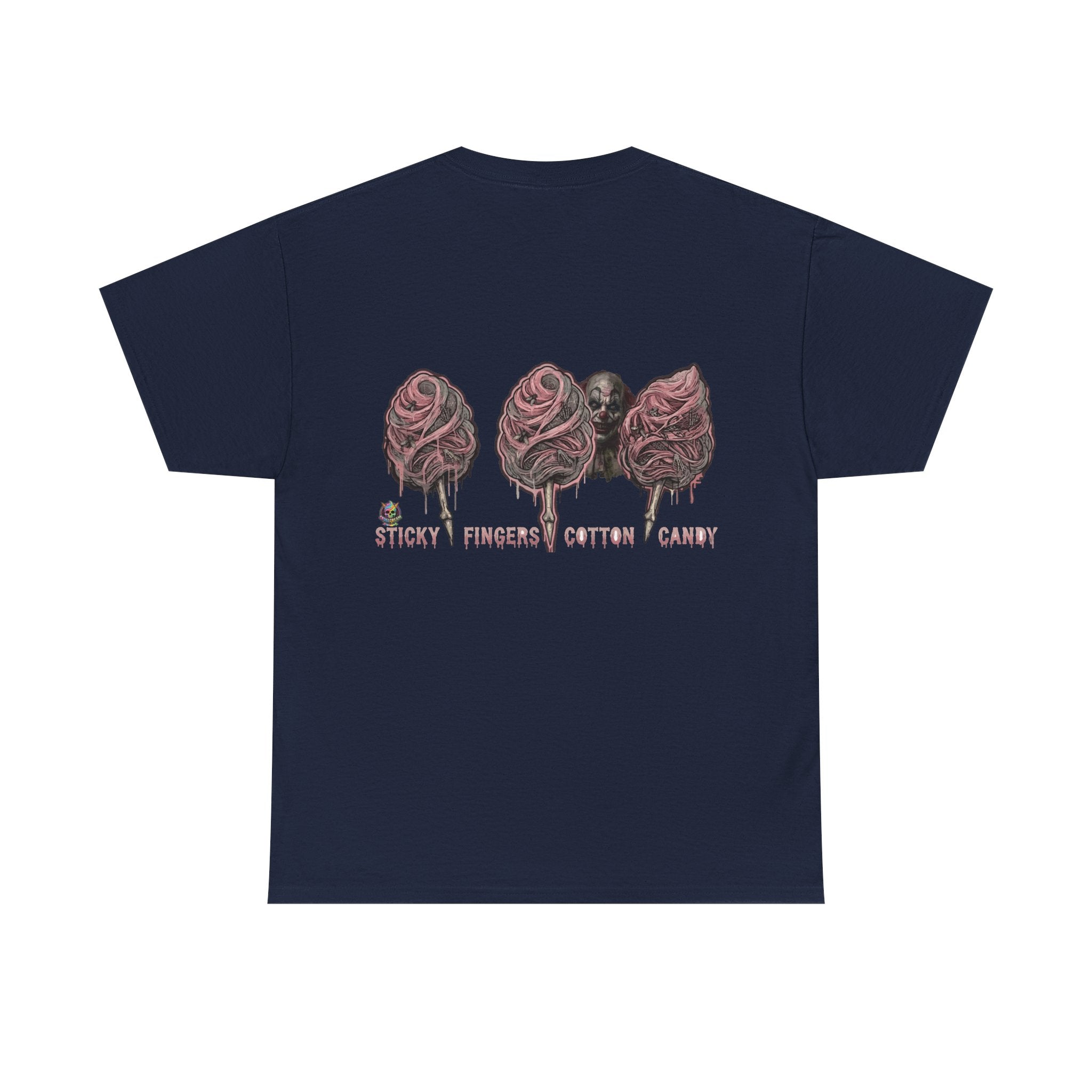 Cotton Candy Skullcream T Shirt — 'Sticky Fingers' Graphic T-Shirt