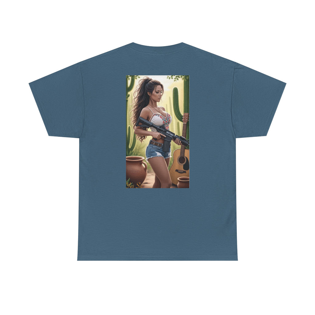 Nice Guitar-Yes Sir T-Shirt | Parental Advisory for the Bearded