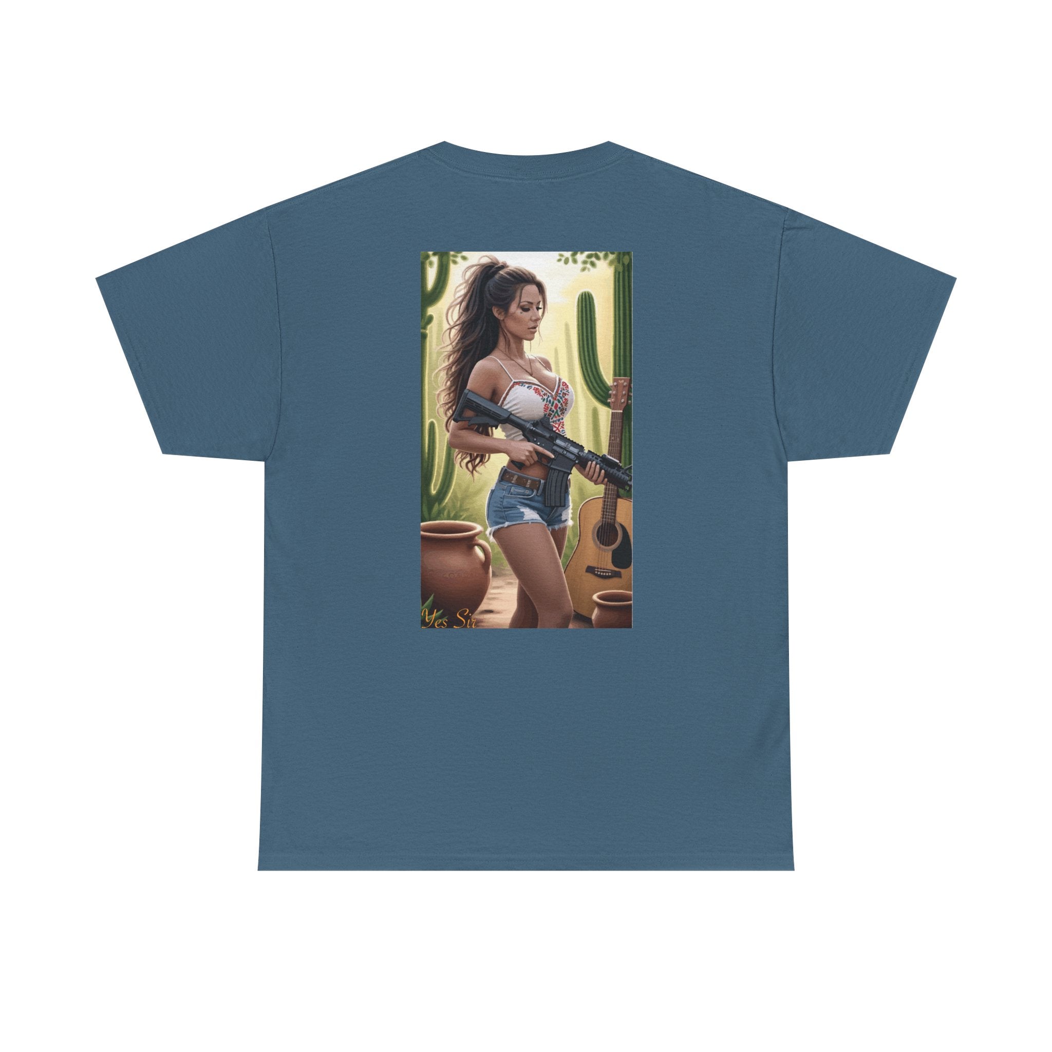 Nice Guitar-Yes Sir T-Shirt | Parental Advisory for the Bearded