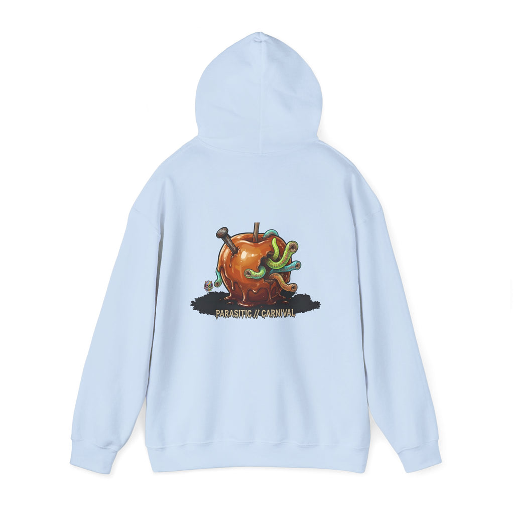 Skullcream Creepy Candy Apple Hoodie — 'Parasitic Carnival' Graphic Pullover