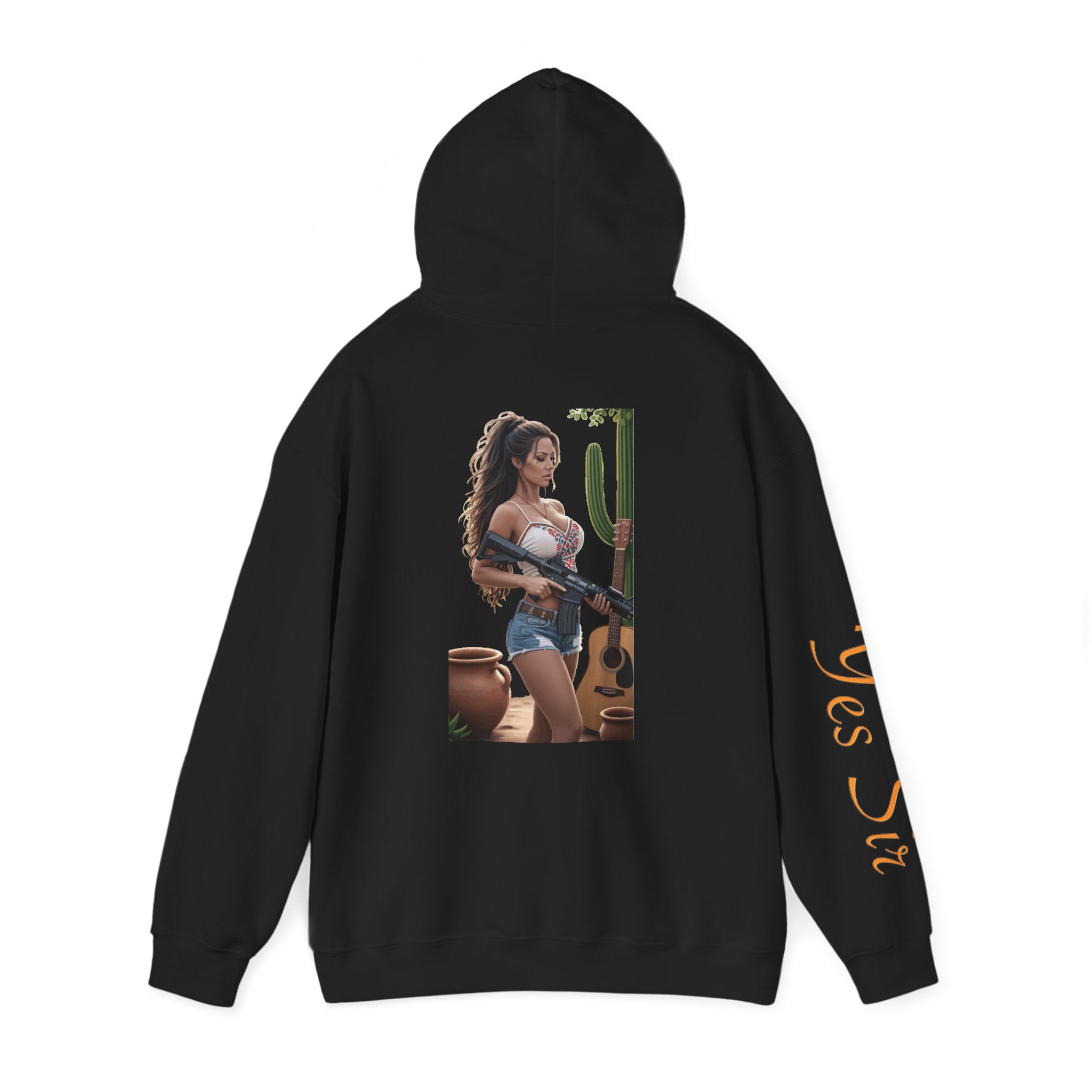 Nice Guitar- Yes Sir Hoodie | Parental Advisory  for the Bearded