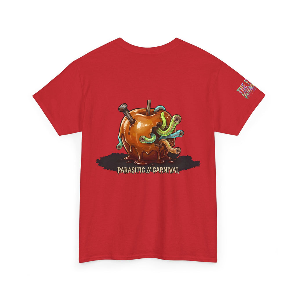 Skullcream Carnival Caramel Apple - Spooky Candy Apple Graphic T-Shirt