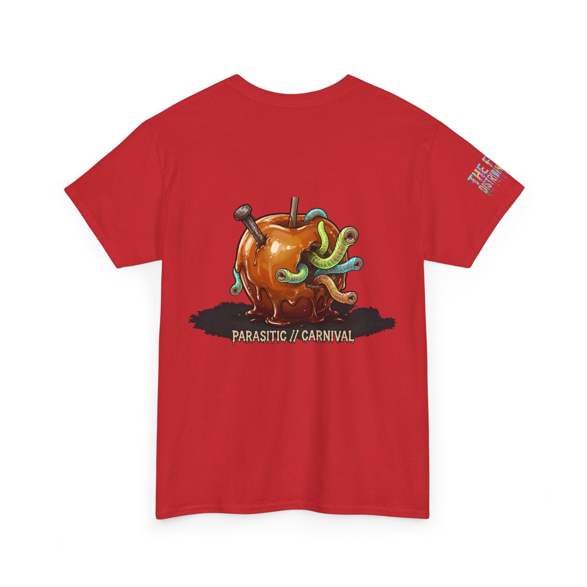 Skullcream Carnival Caramel Apple - Spooky Candy Apple Graphic T-Shirt
