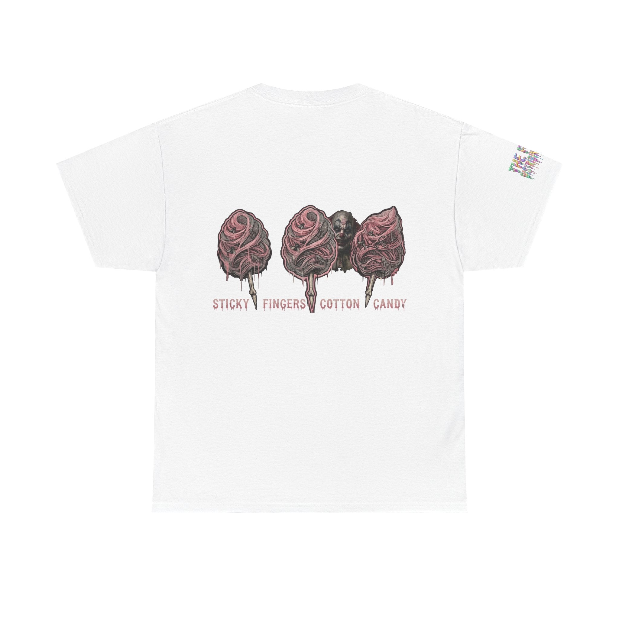 Cotton Candy Skullcream T Shirt — 'Sticky Fingers' Graphic T-Shirt