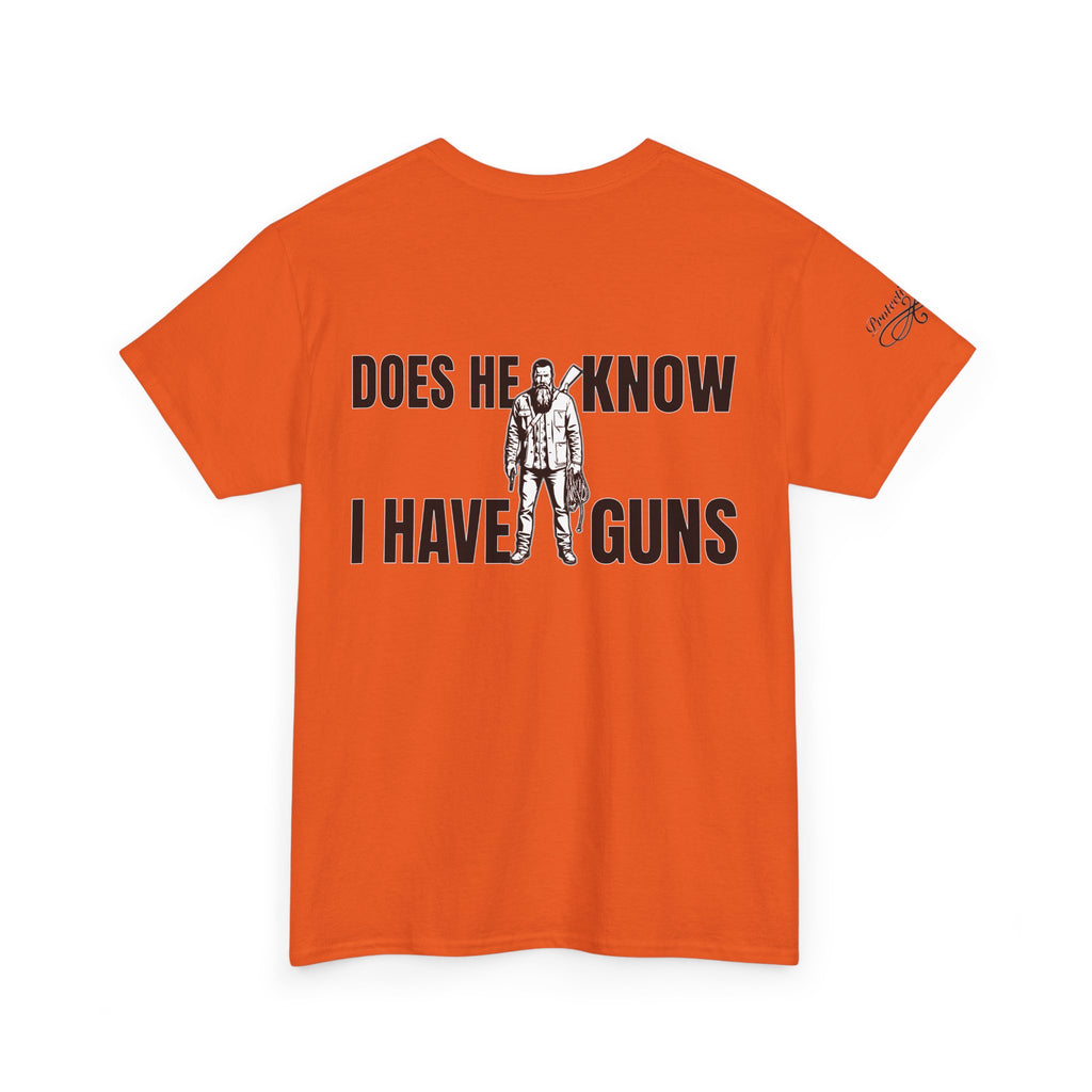 Protective Dad Does He Know T-Shirt| Here’s Your Warning