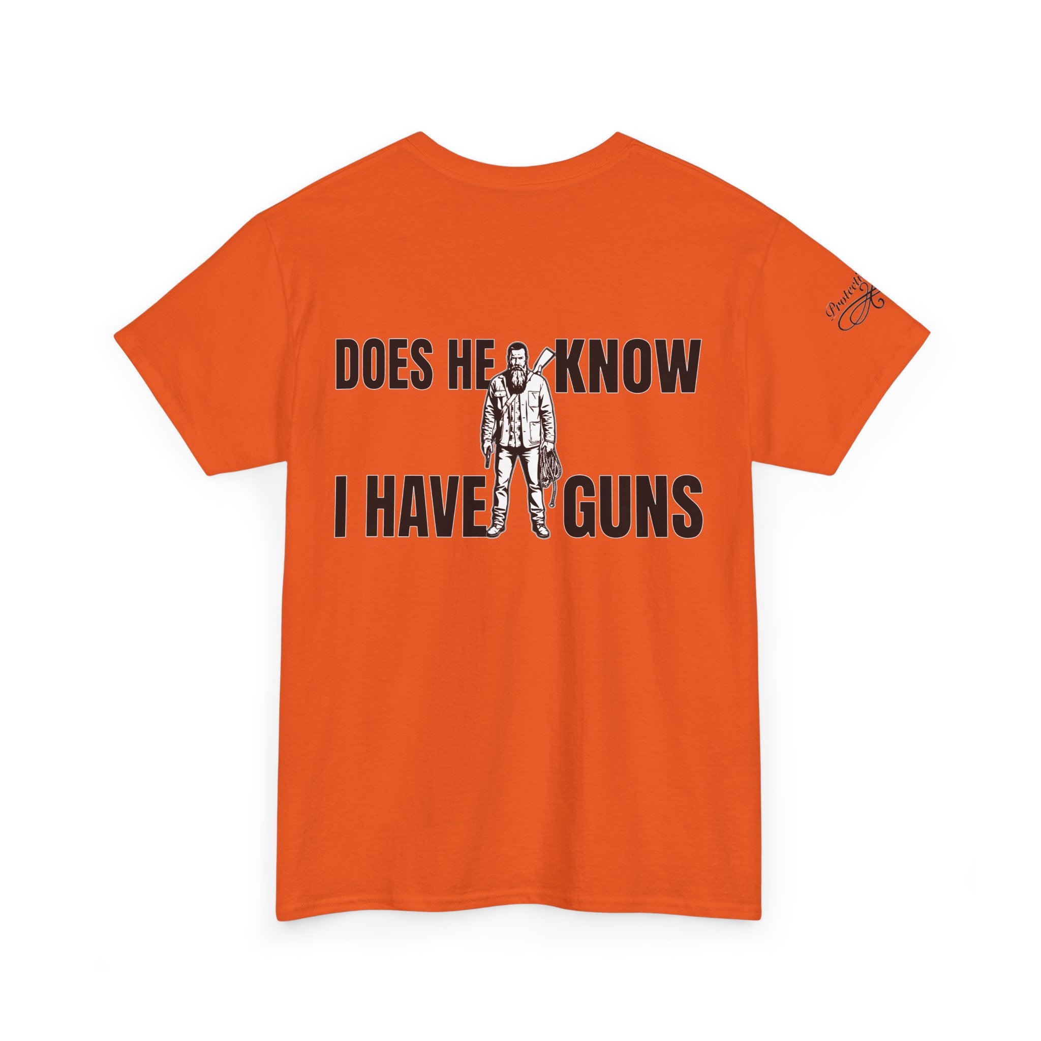 Protective Dad Does He Know T-Shirt| Here’s Your Warning