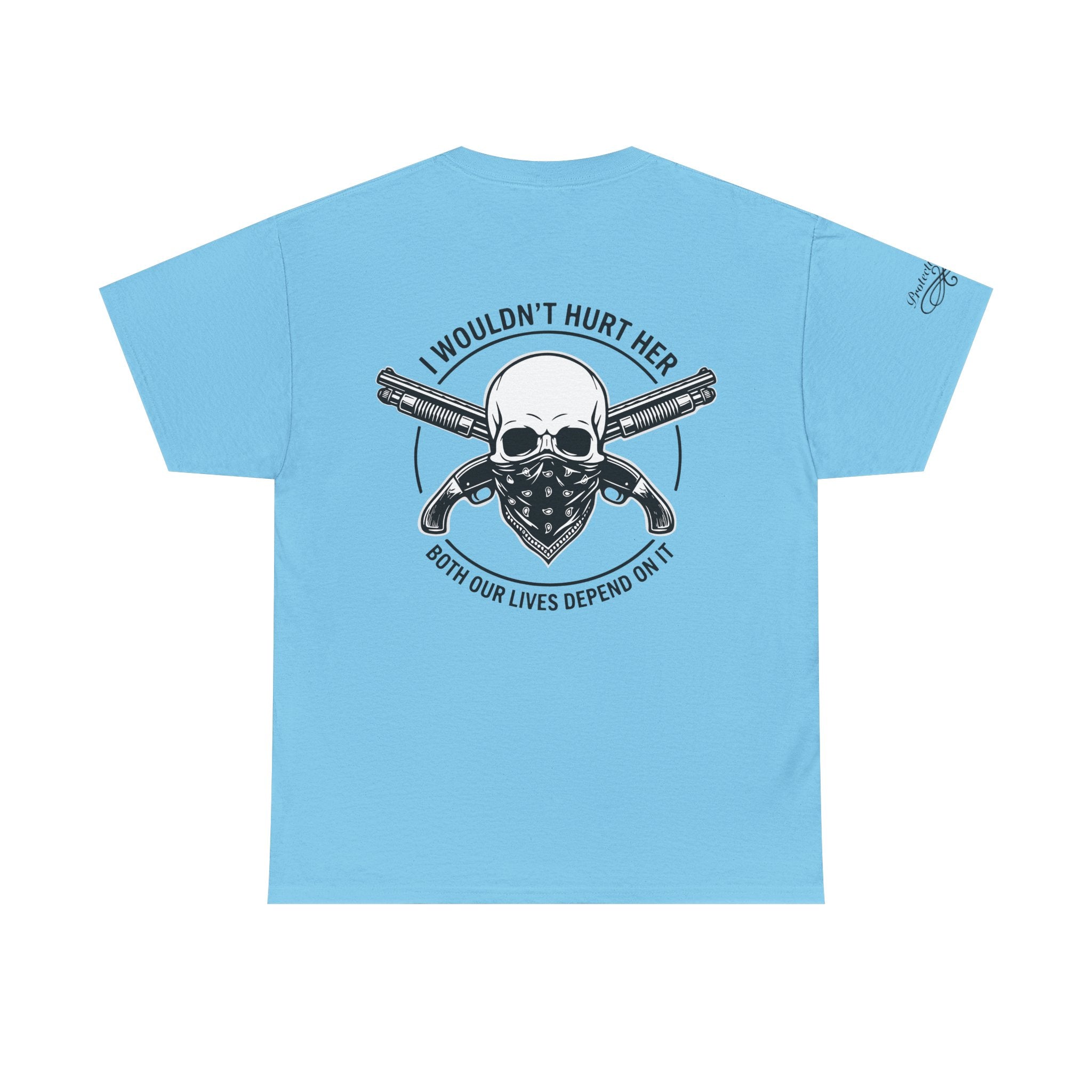 Protective Dad Sawed Off Shotguns T-Shirt | Here’s Your Warning