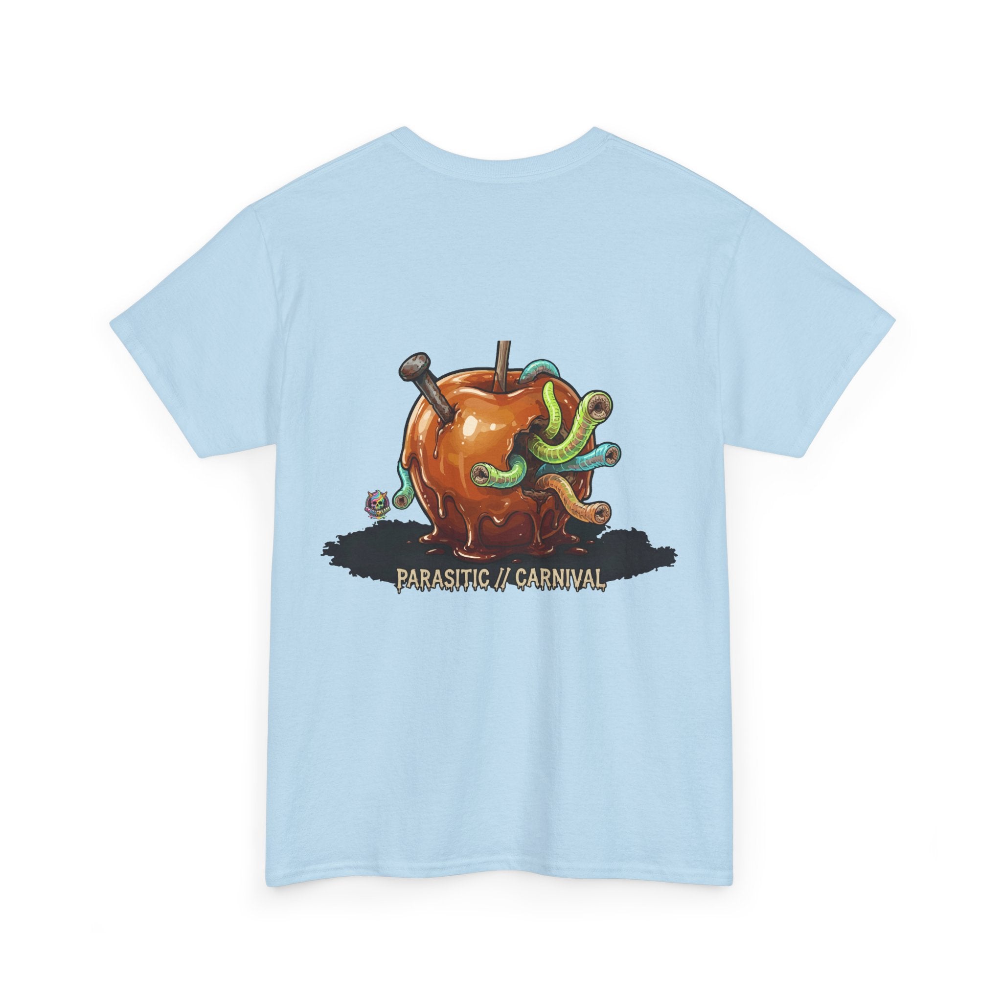Skullcream Carnival Caramel Apple - Spooky Candy Apple Graphic T-Shirt